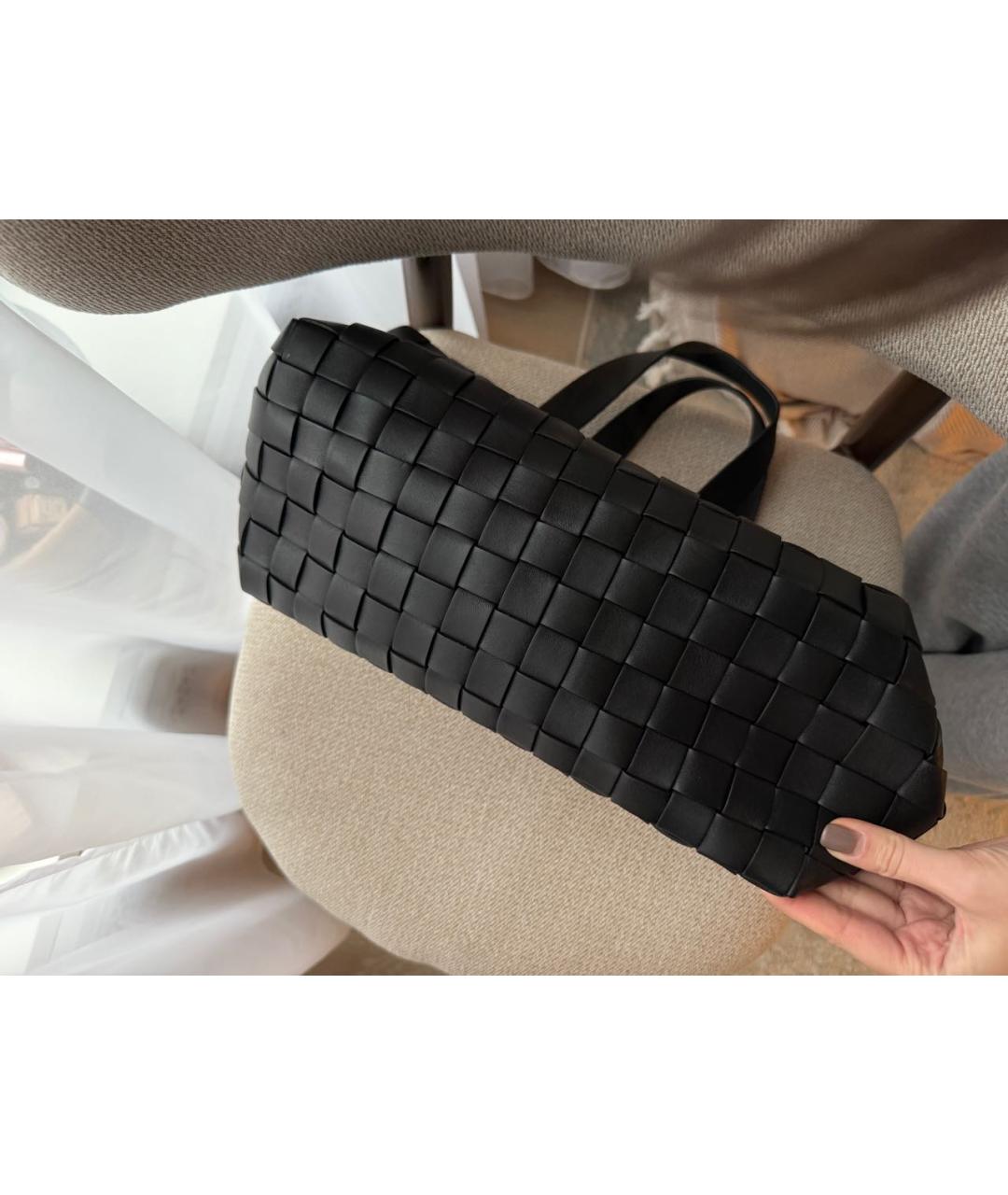 MIU MIU Черная кожаная сумка тоут, фото 3