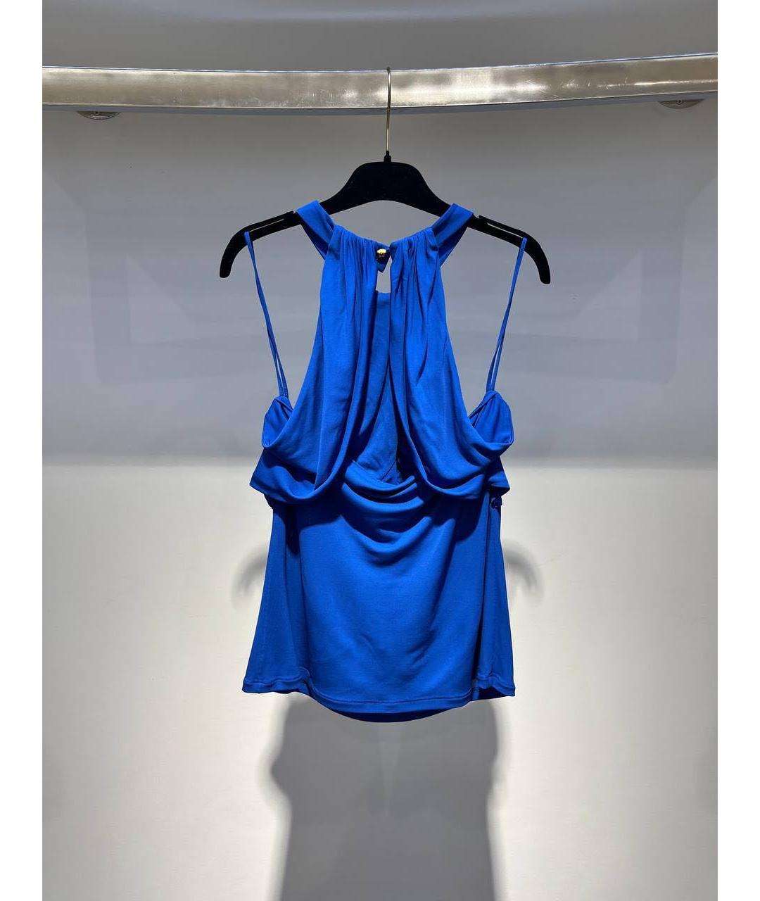 VERSACE Синяя блузы, фото 2