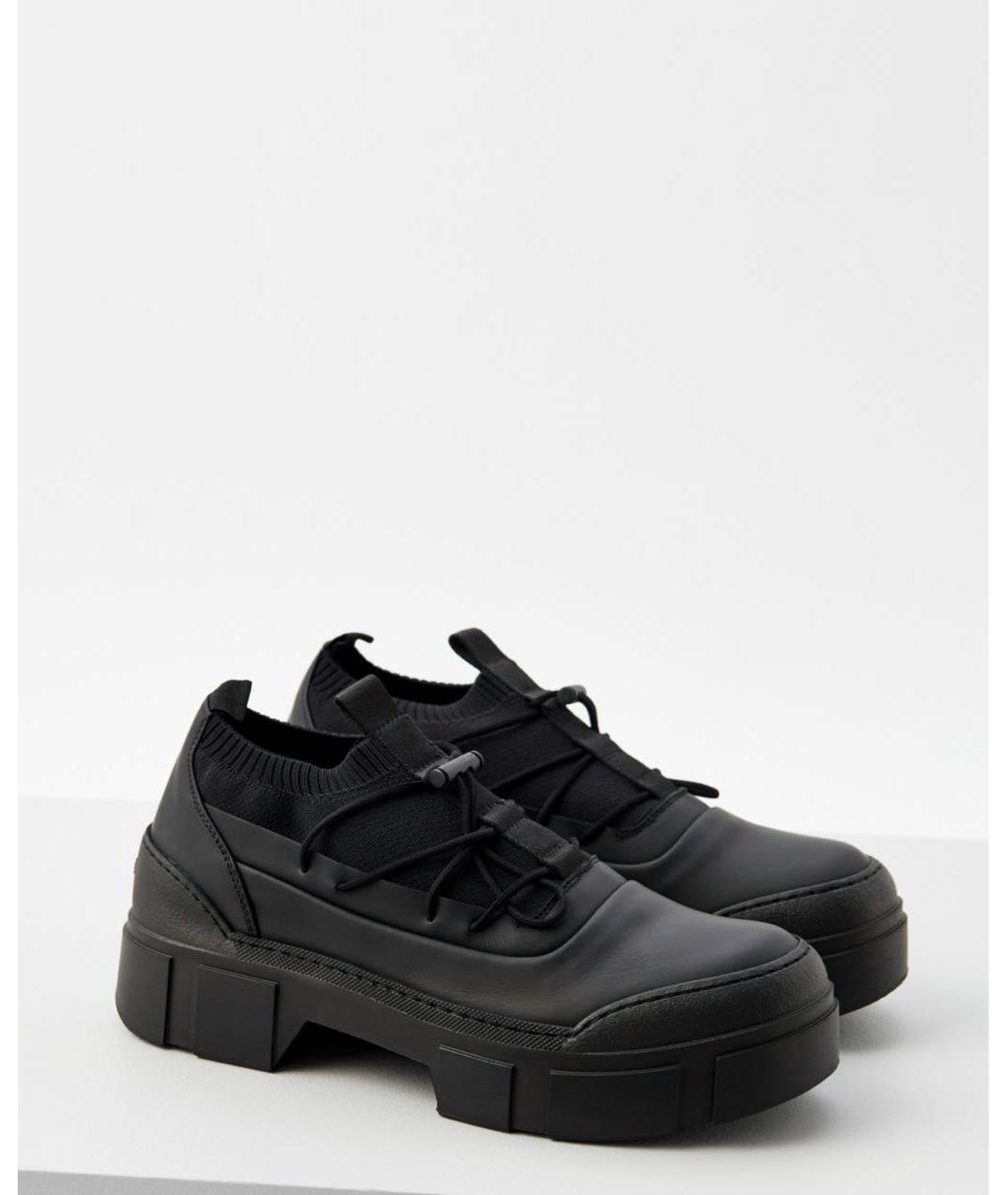 VIC MATIE Черные кожаные ботинки, фото 2