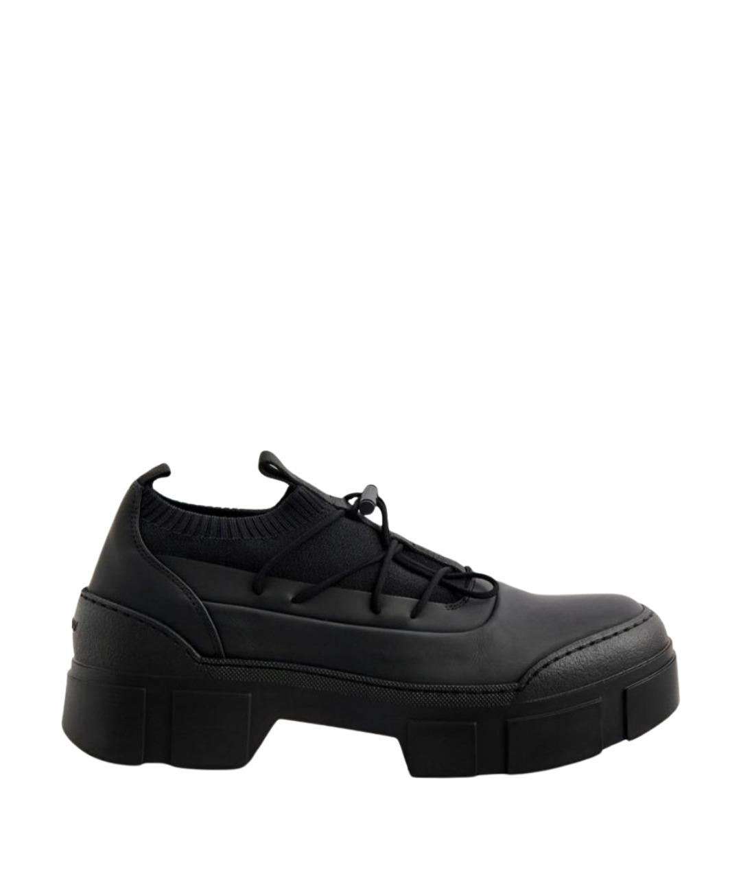 VIC MATIE Черные кожаные ботинки, фото 1