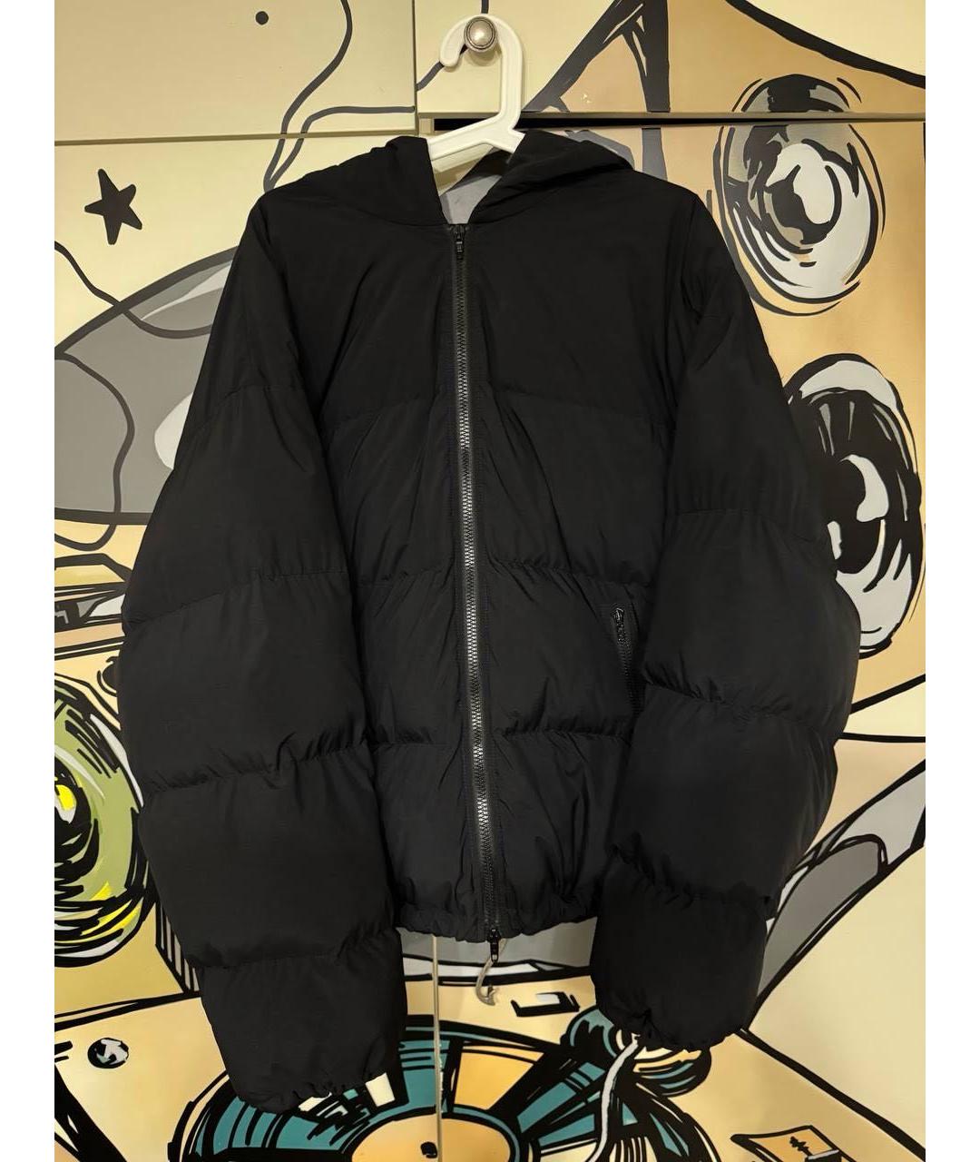 BALENCIAGA Черный хлопковый пуховик, фото 7