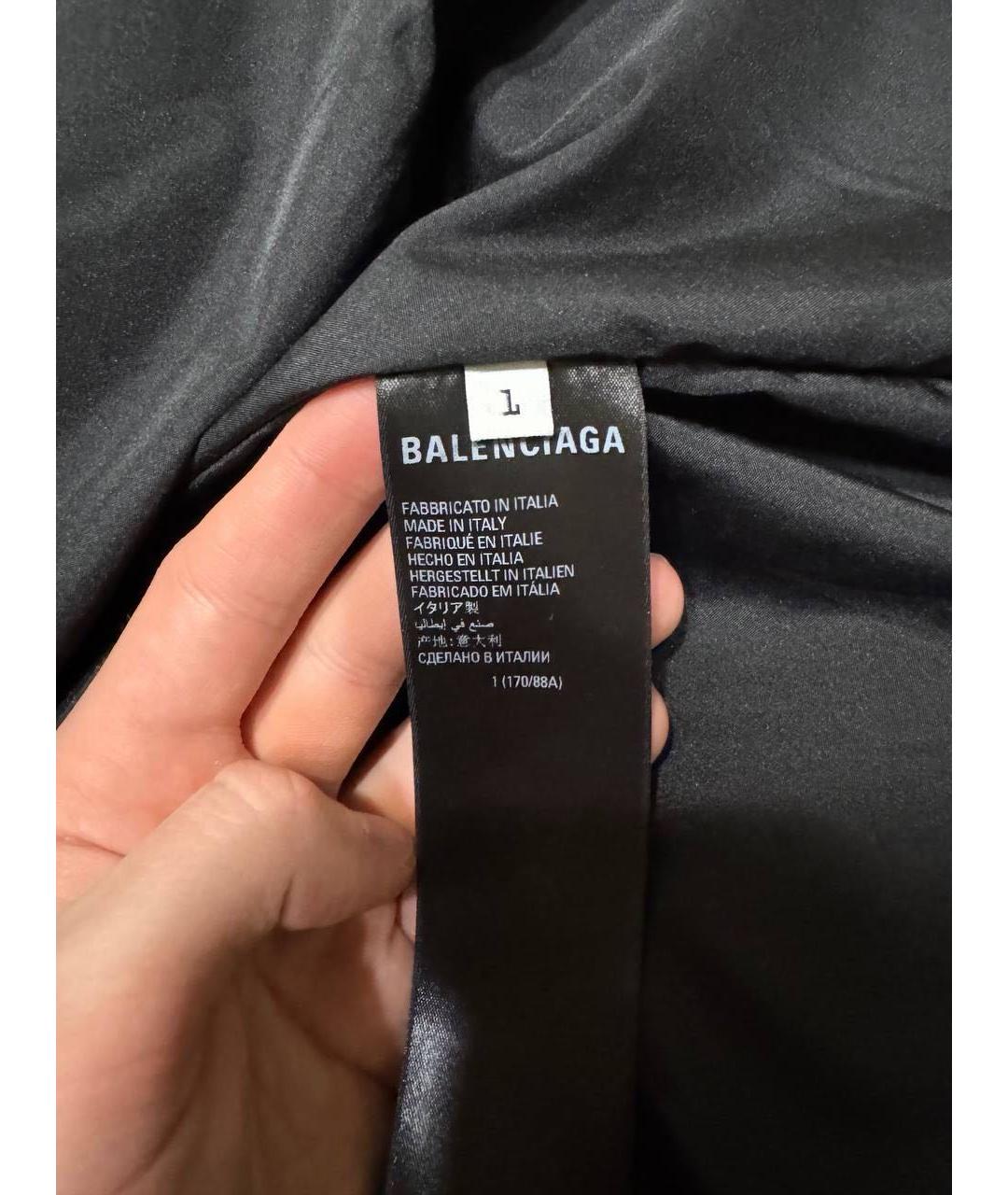 BALENCIAGA Черный хлопковый пуховик, фото 5