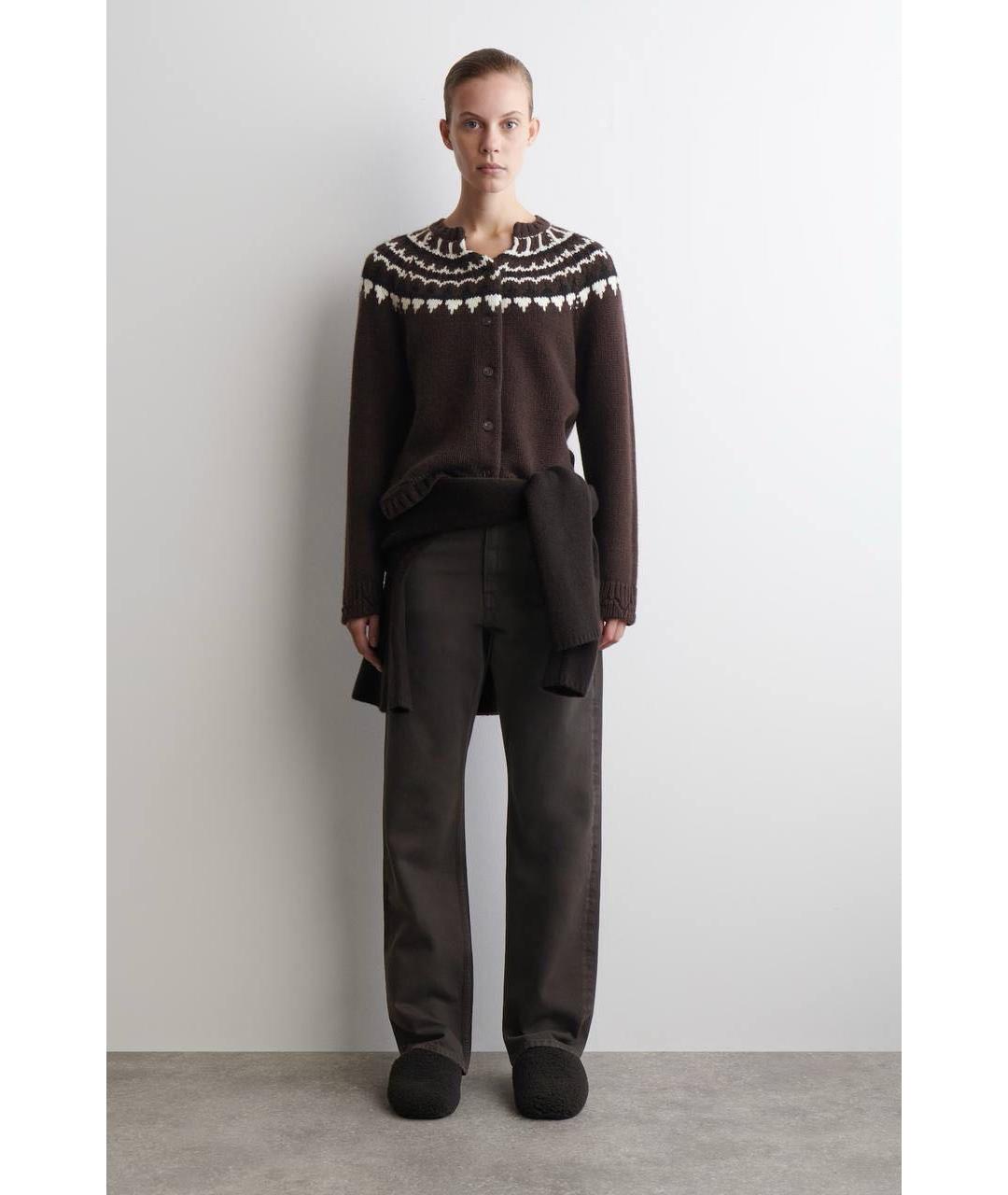 COS Коричневый шерстяной кардиган, фото 2