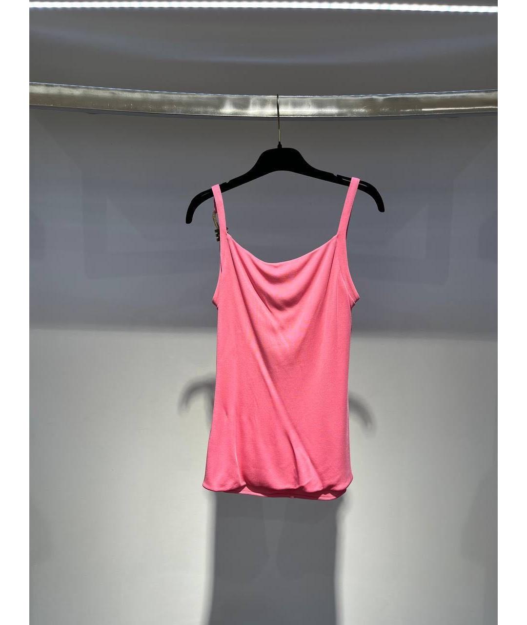 VERSACE Розовая майка, фото 2