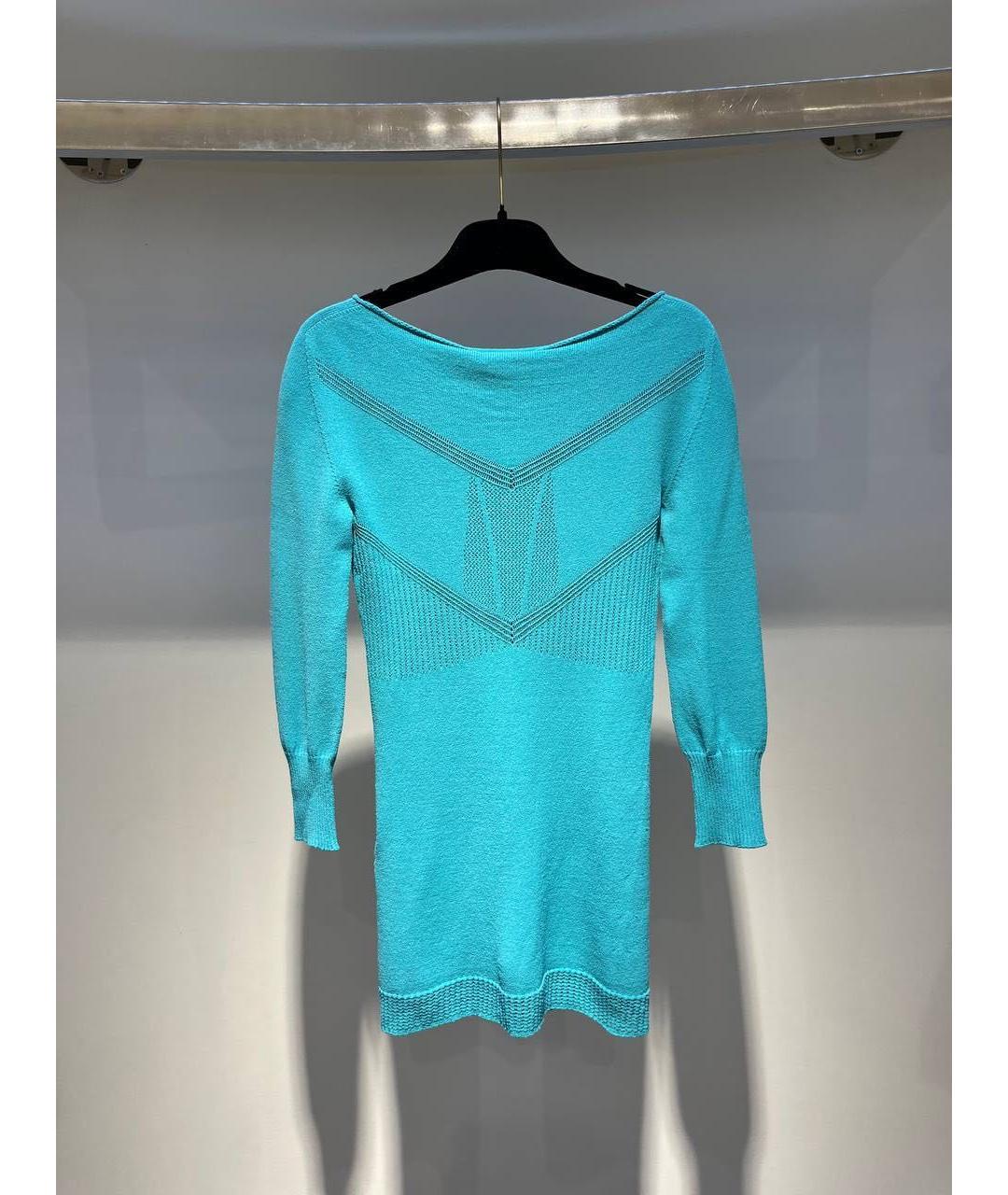 VERSACE Голубой джемпер / свитер, фото 2