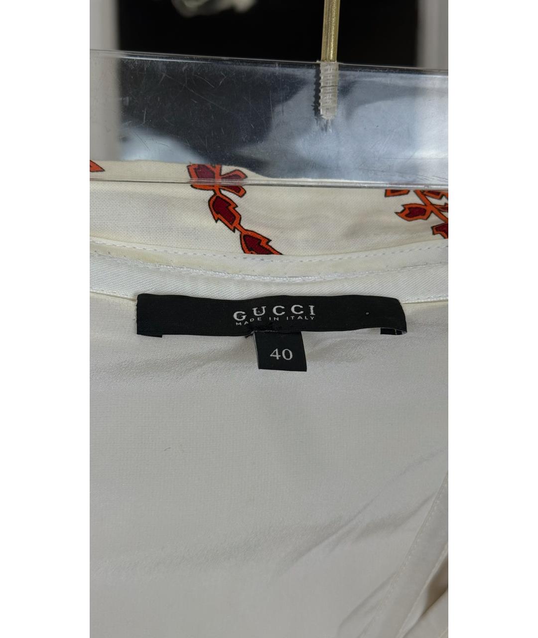 GUCCI Мульти хлопковое повседневное платье, фото 3