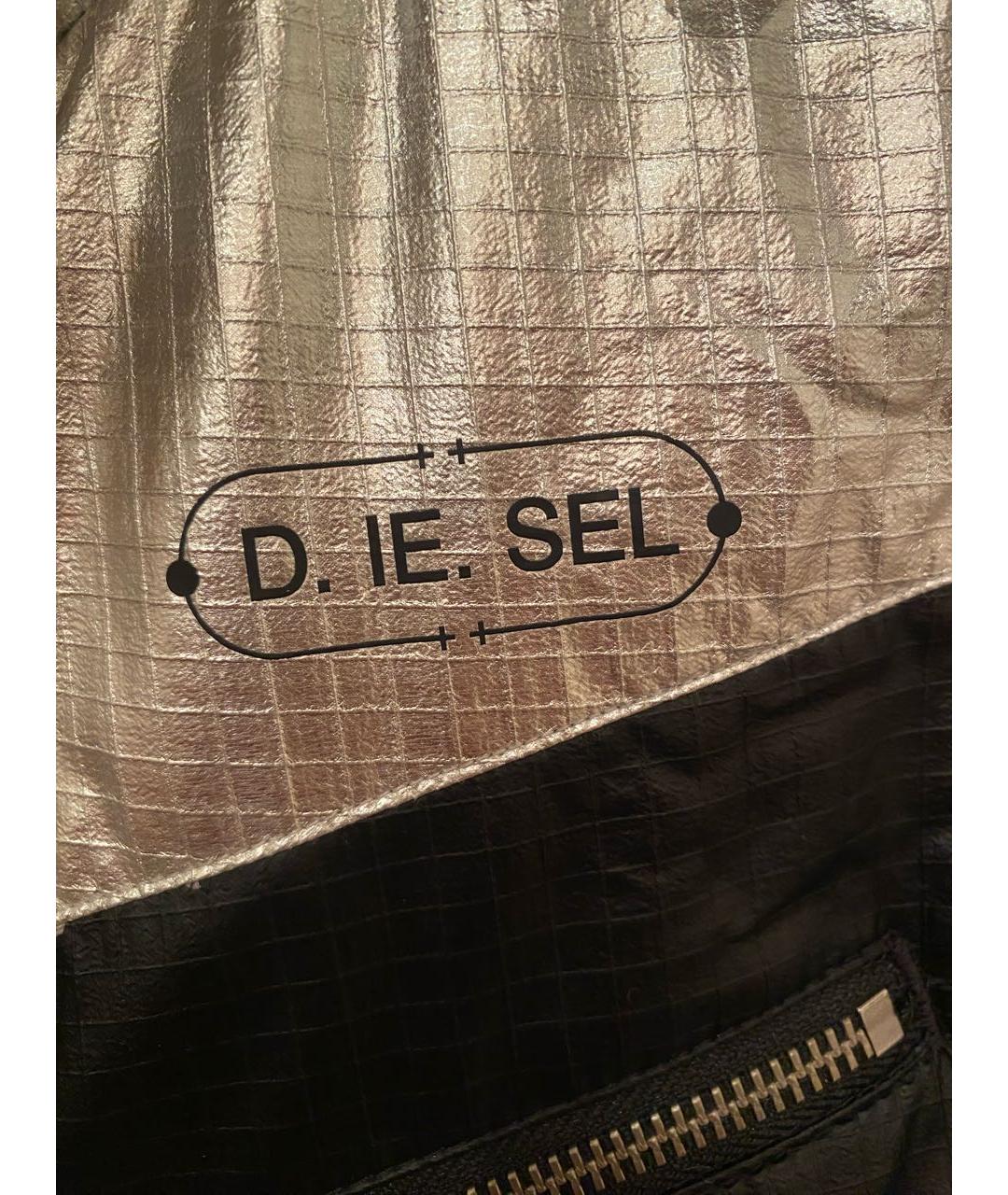 DIESEL Серебрянный полиэстеровый жилет, фото 4