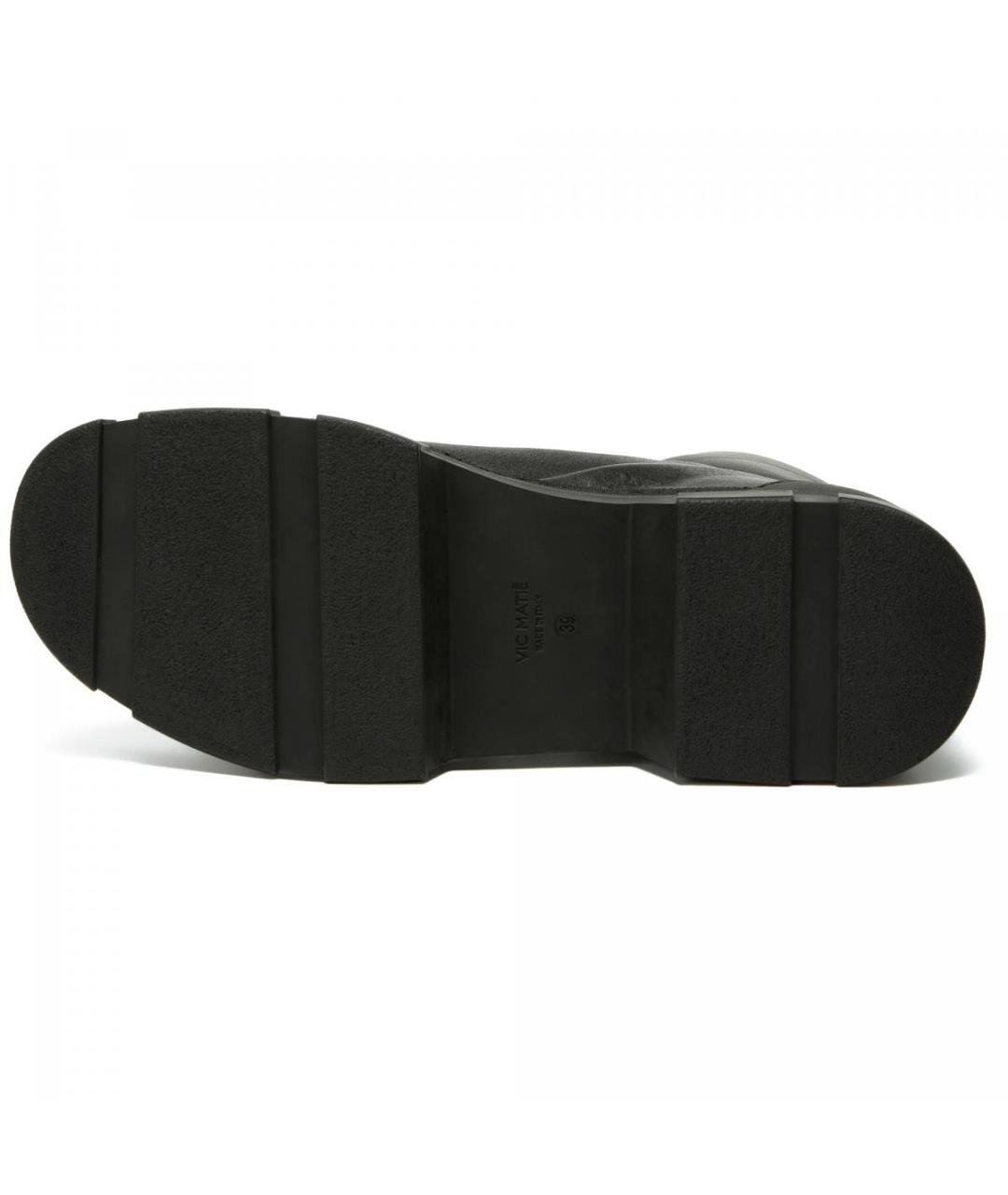 VIC MATIE Черные кожаные ботинки, фото 7