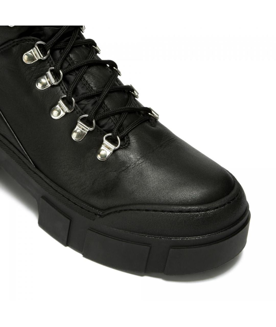 VIC MATIE Черные кожаные ботинки, фото 8