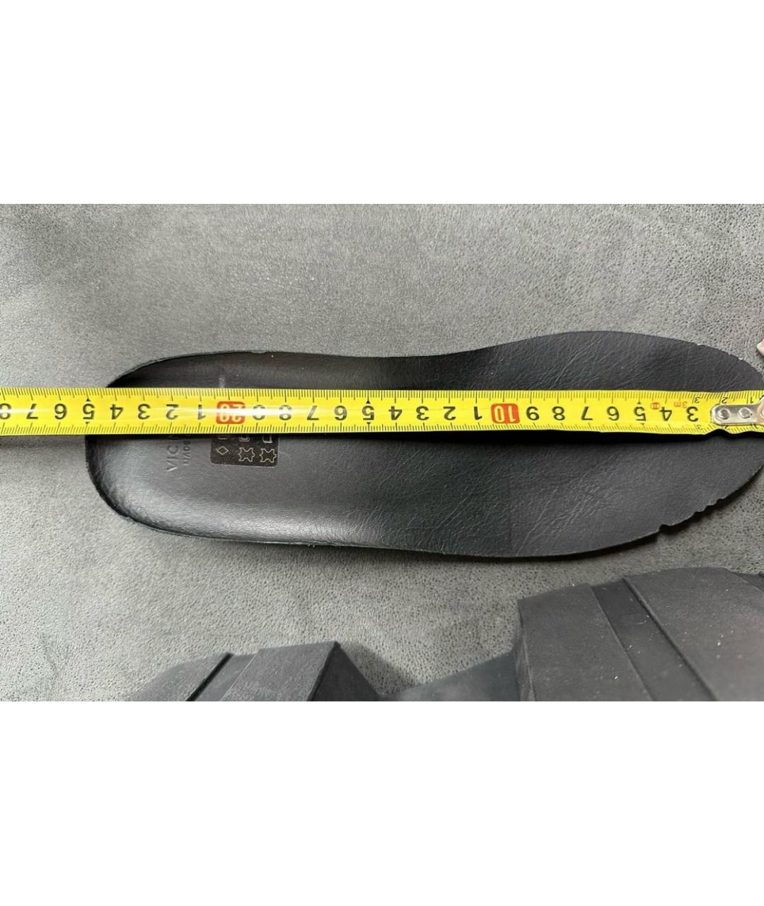 VIC MATIE Черные кожаные ботинки, фото 6