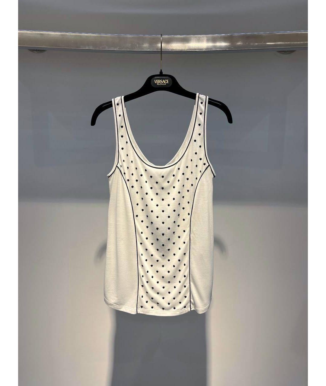 VERSACE Белая майка, фото 3