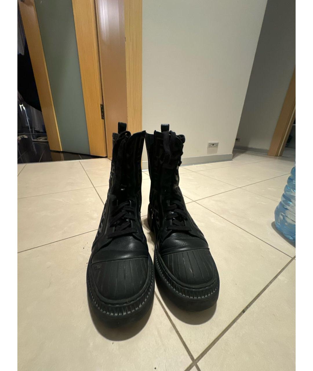 FENDI Черные ботинки, фото 2