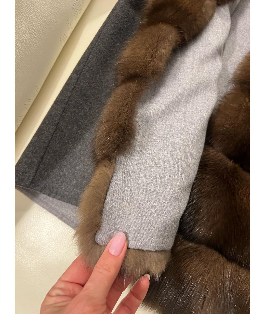 MANZONI 24 Коричневый кашемировый жилет, фото 2