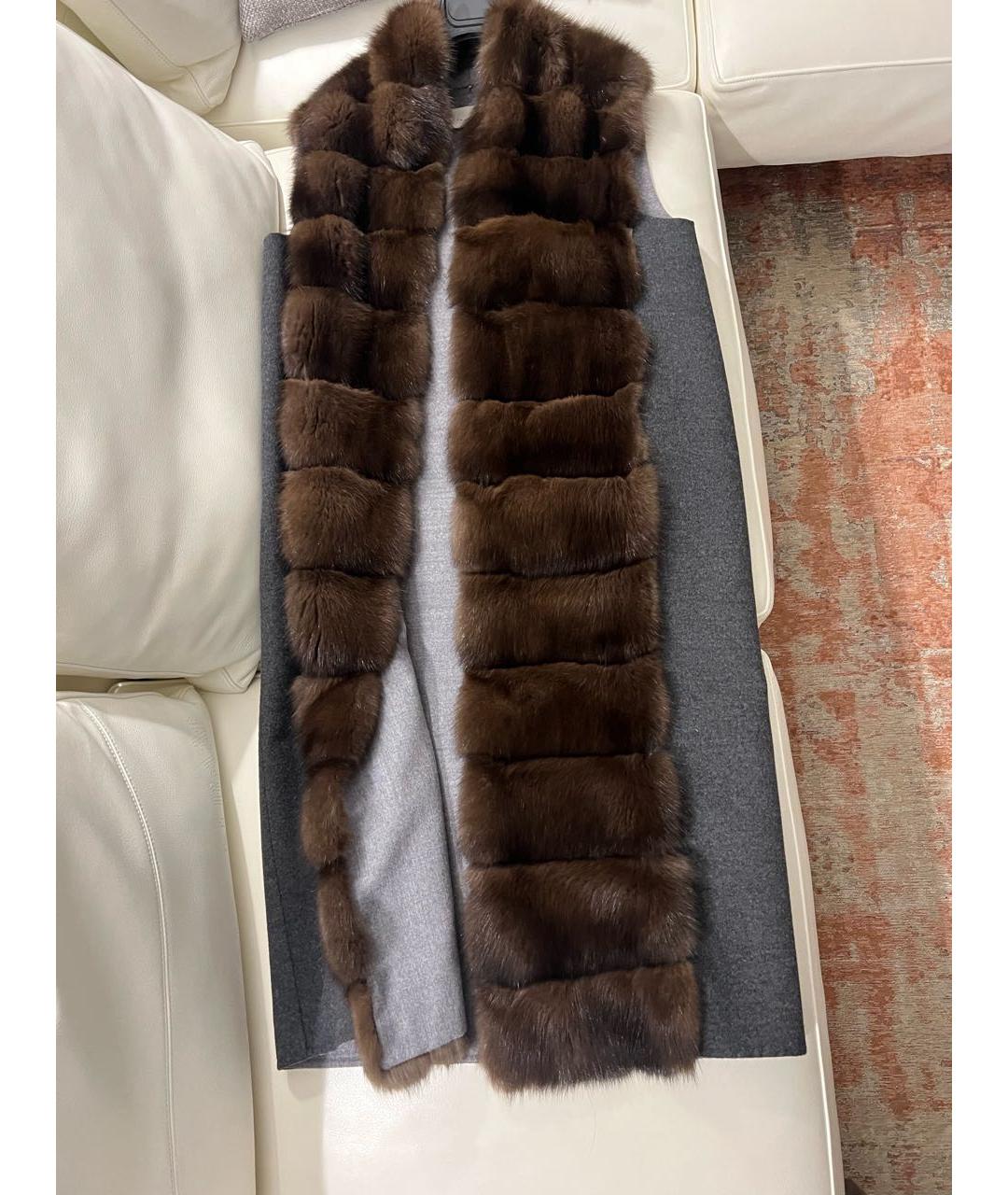 MANZONI 24 Коричневый кашемировый жилет, фото 5