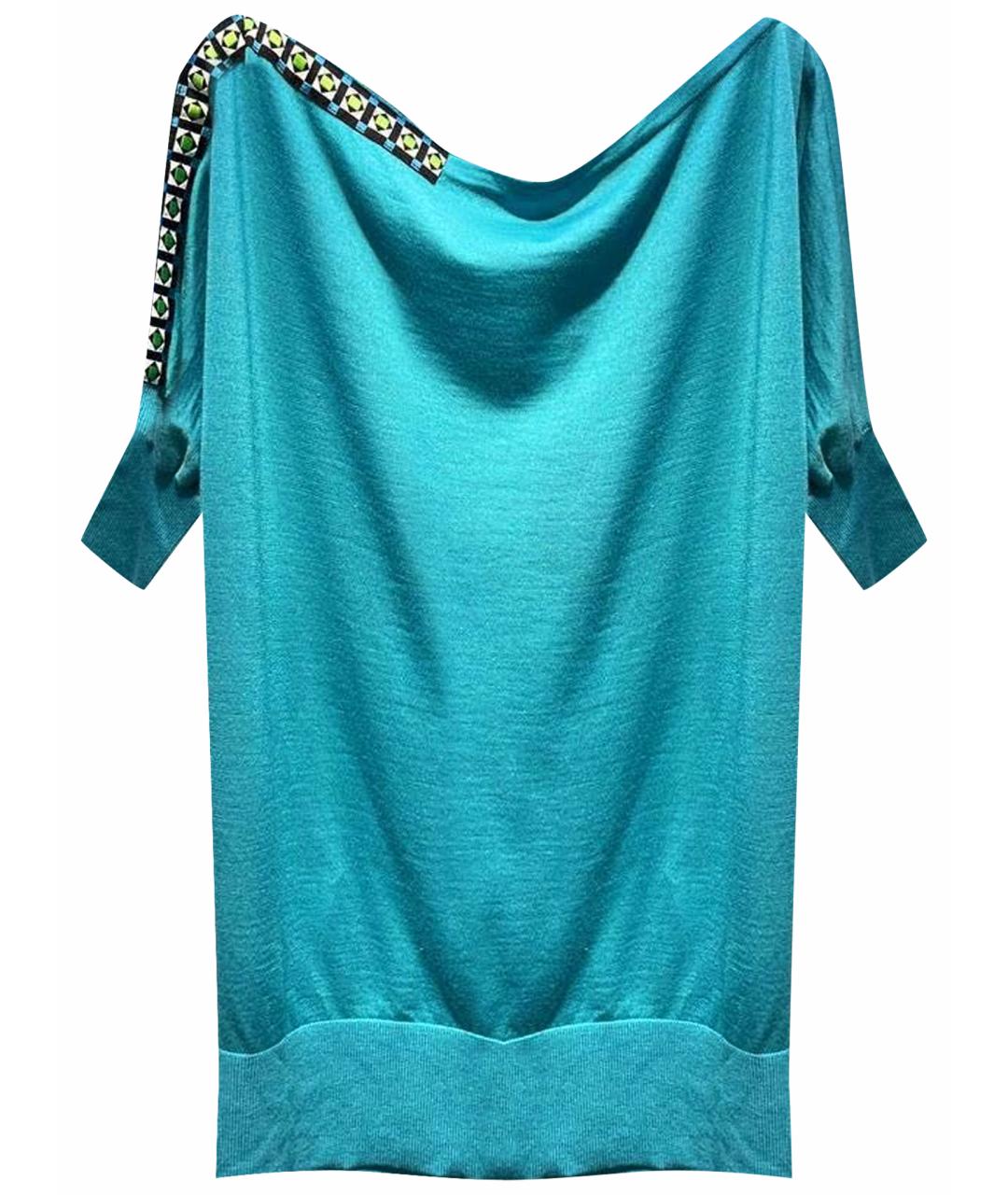 VERSACE Бирюзовая блузы, фото 1