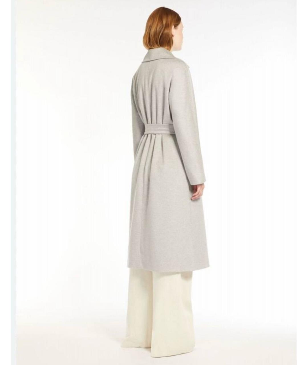 MAX MARA STUDIO Серое кашемировое пальто, фото 6