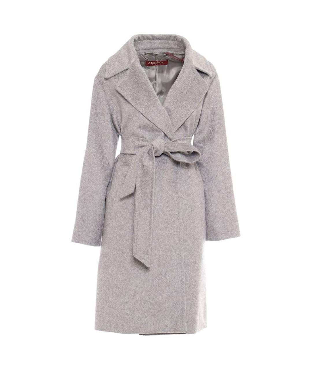 MAX MARA STUDIO Серое кашемировое пальто, фото 1