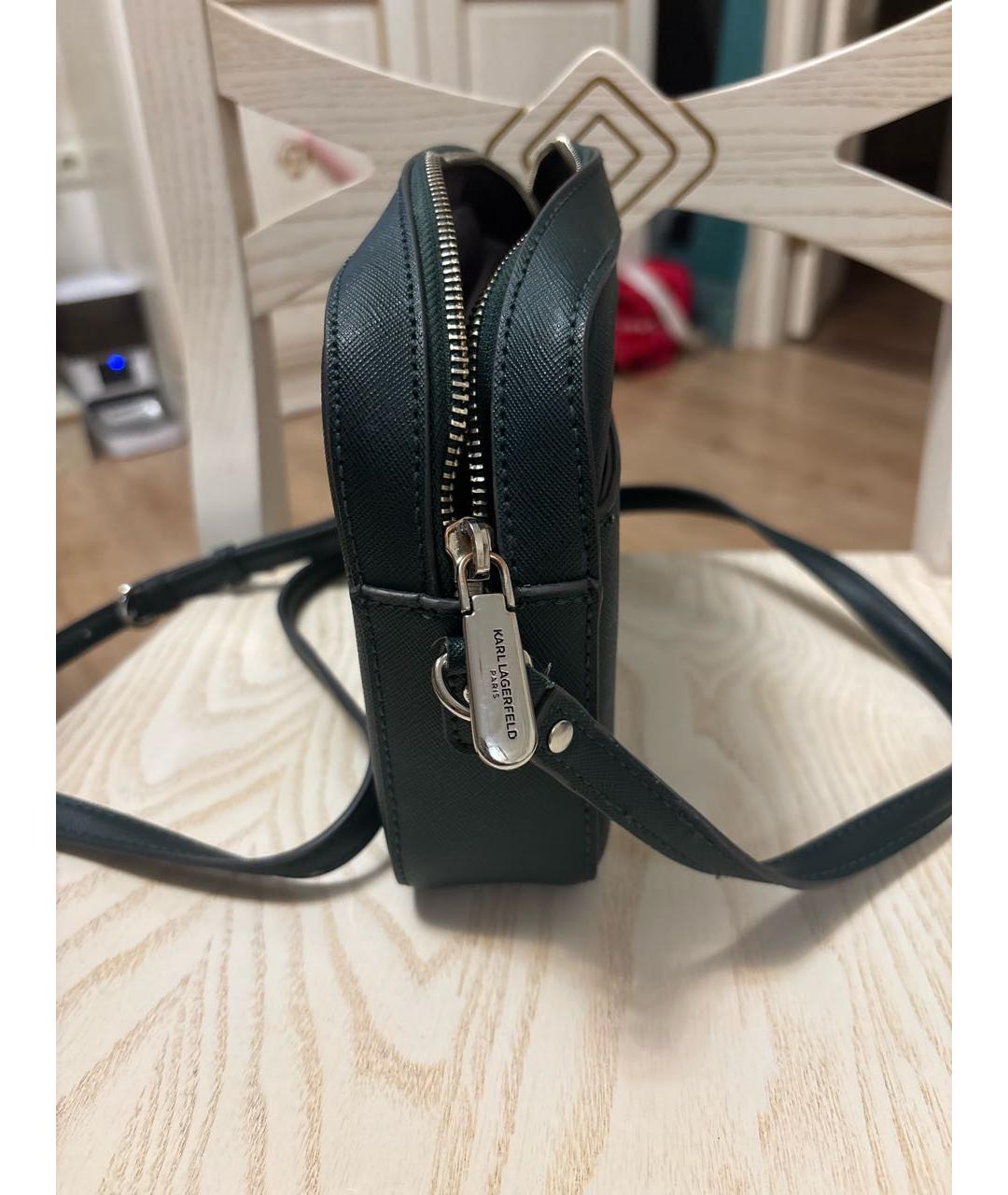 KARL LAGERFELD Зеленая сумка через плечо, фото 2