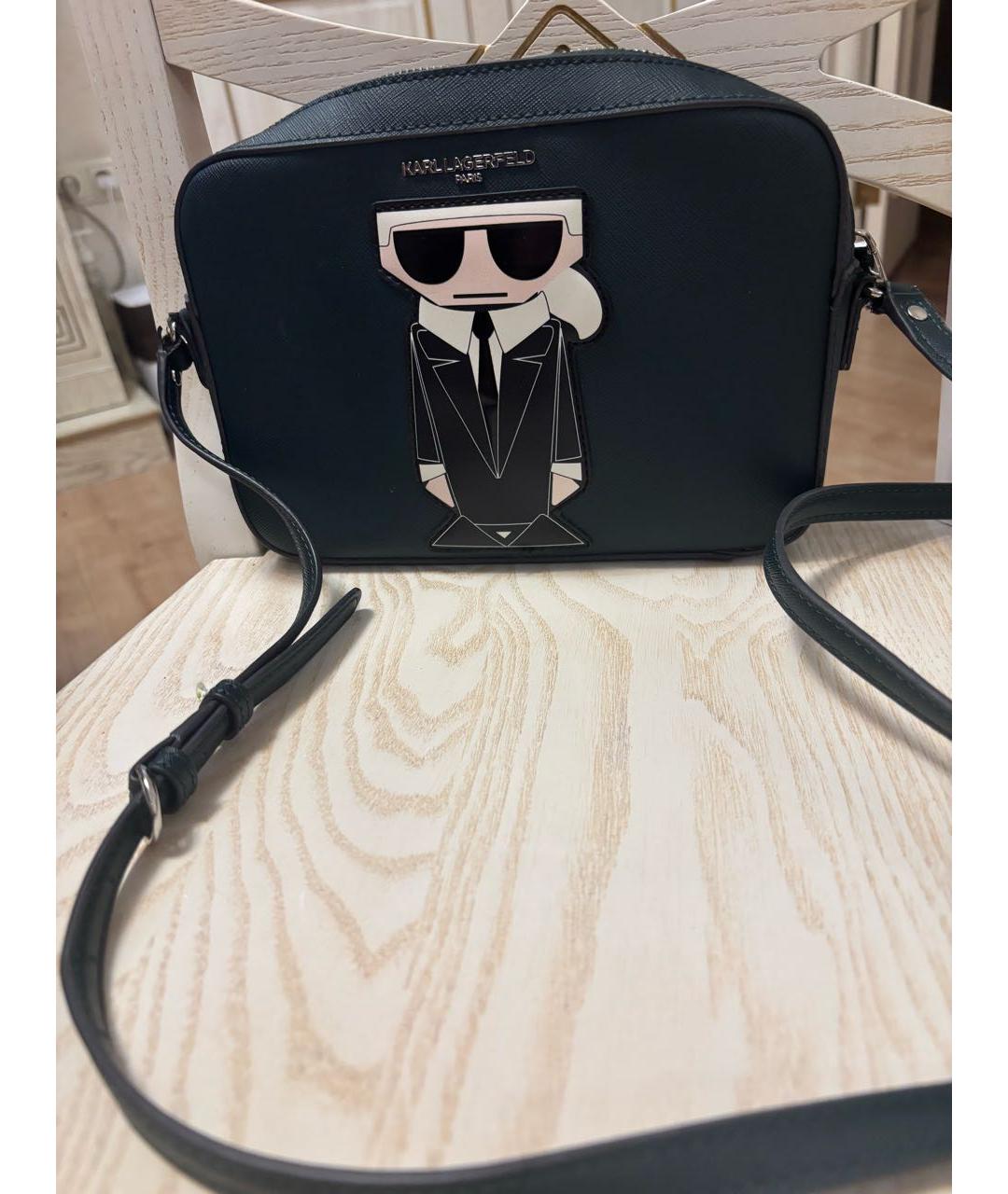 KARL LAGERFELD Зеленая сумка через плечо, фото 5