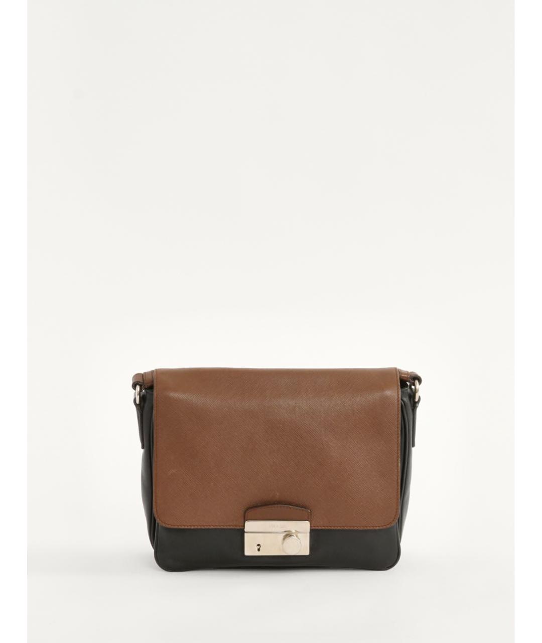 PRADA Коричневая кожаная сумка через плечо, фото 2