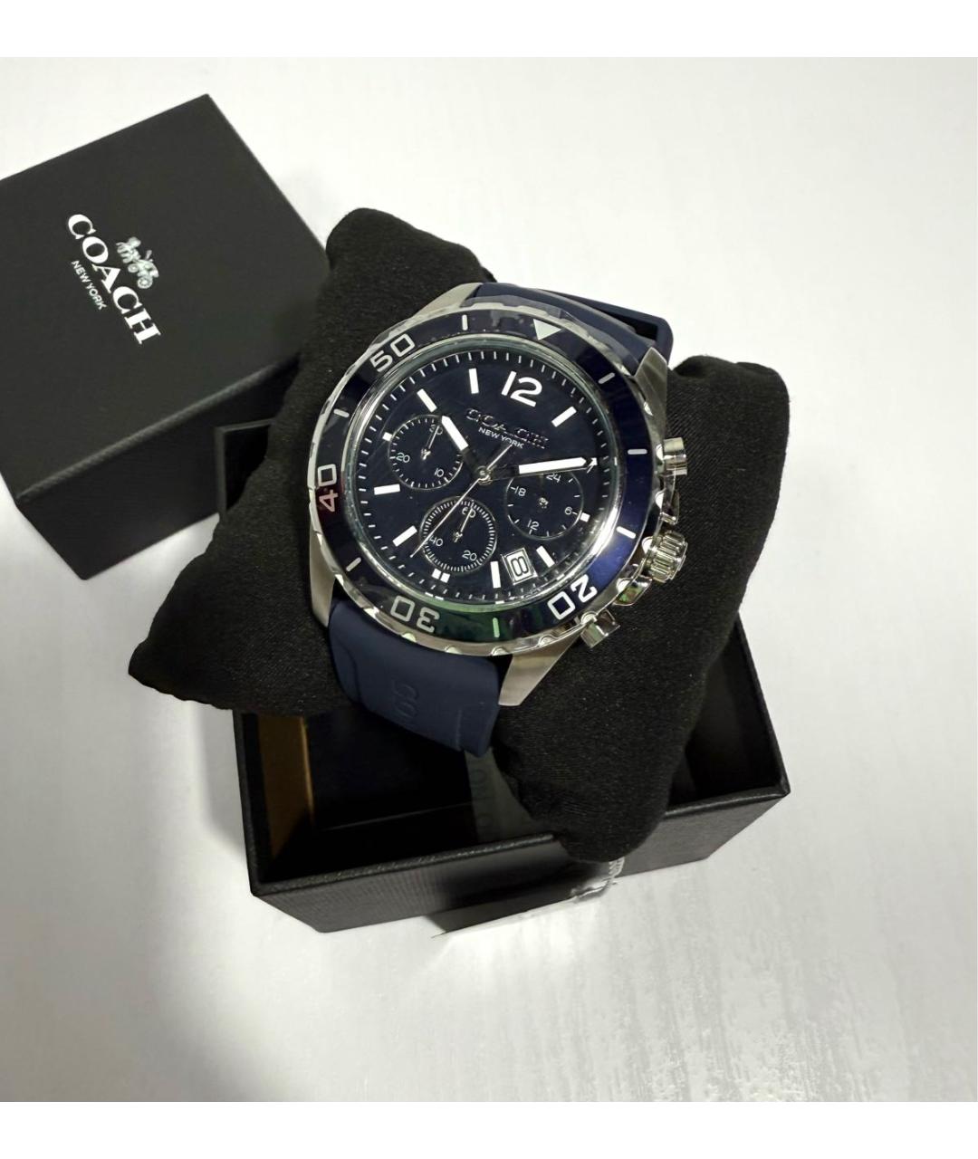 COACH Синие стальные часы, фото 4