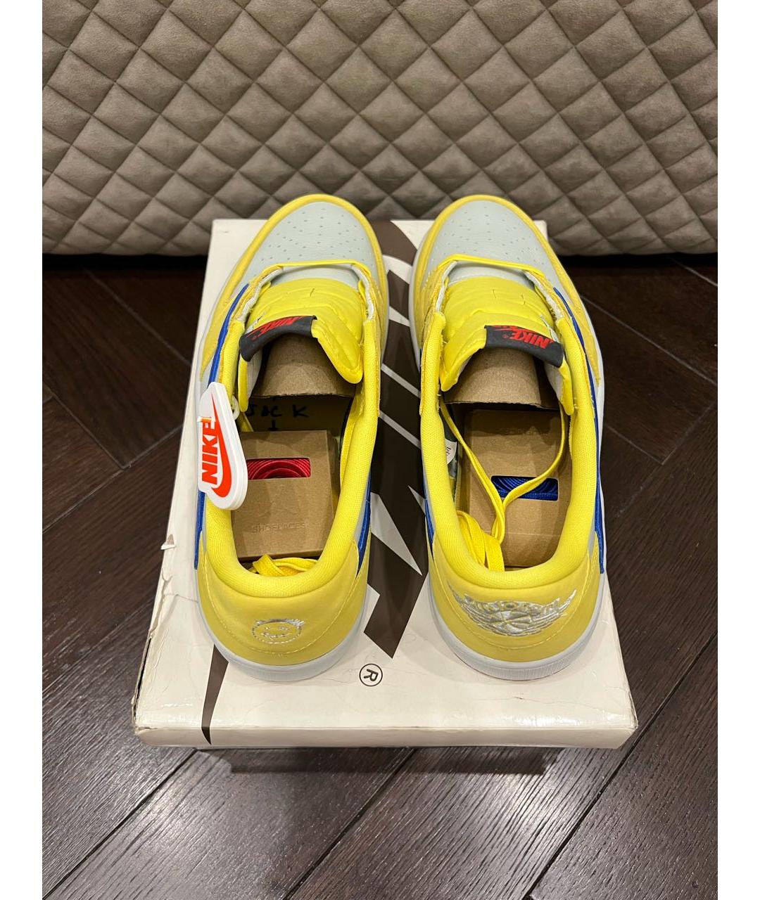 JORDAN Мульти кожаные низкие кроссовки / кеды, фото 2