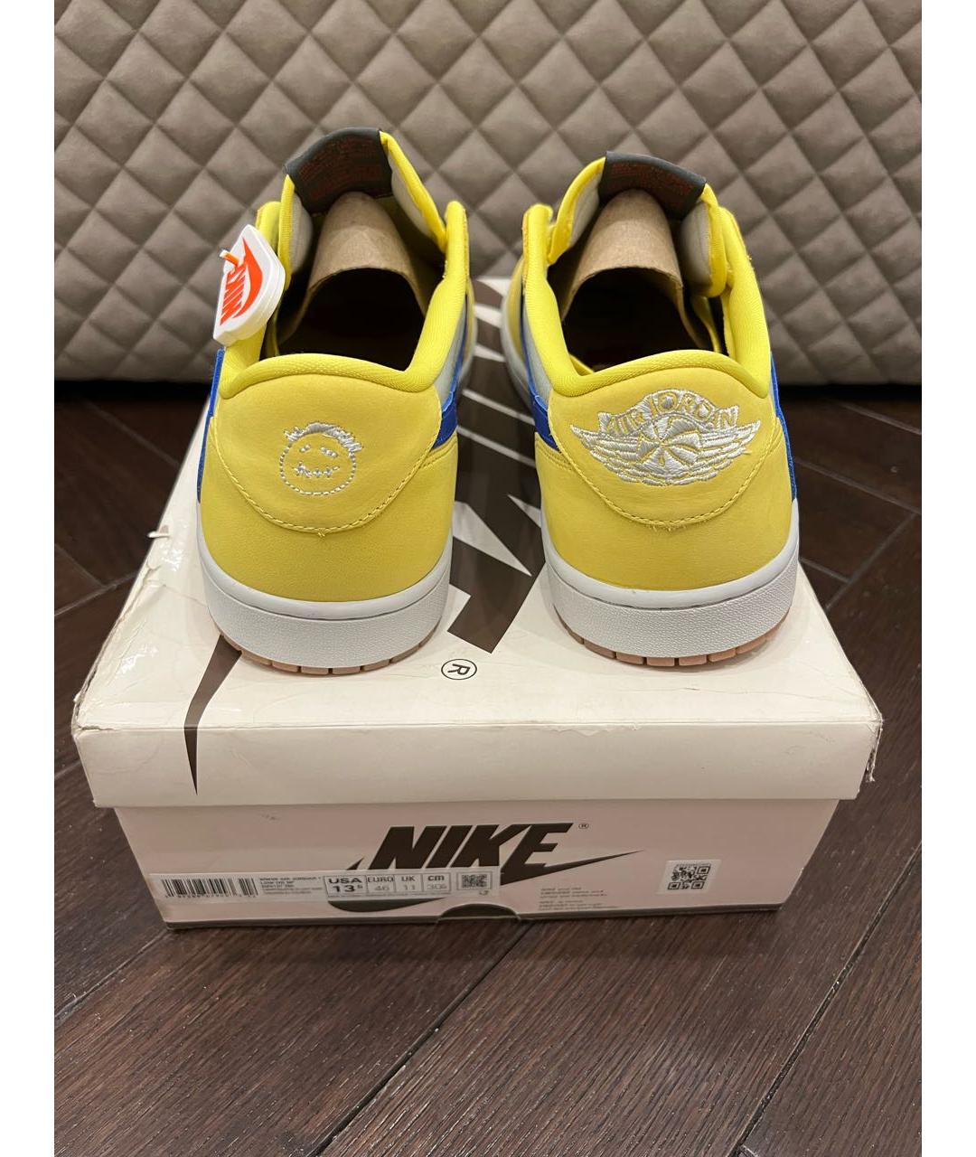 JORDAN Мульти кожаные низкие кроссовки / кеды, фото 3