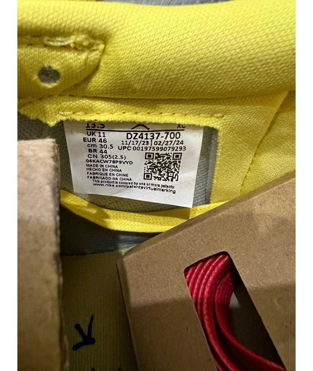 JORDAN Мульти кожаные низкие кроссовки / кеды, фото 4