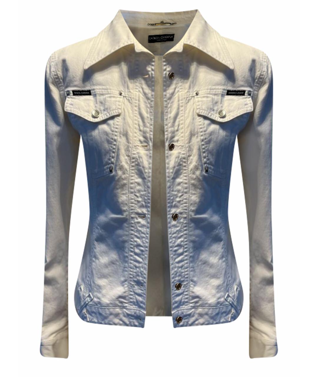 DOLCE&GABBANA Белая куртка, фото 1