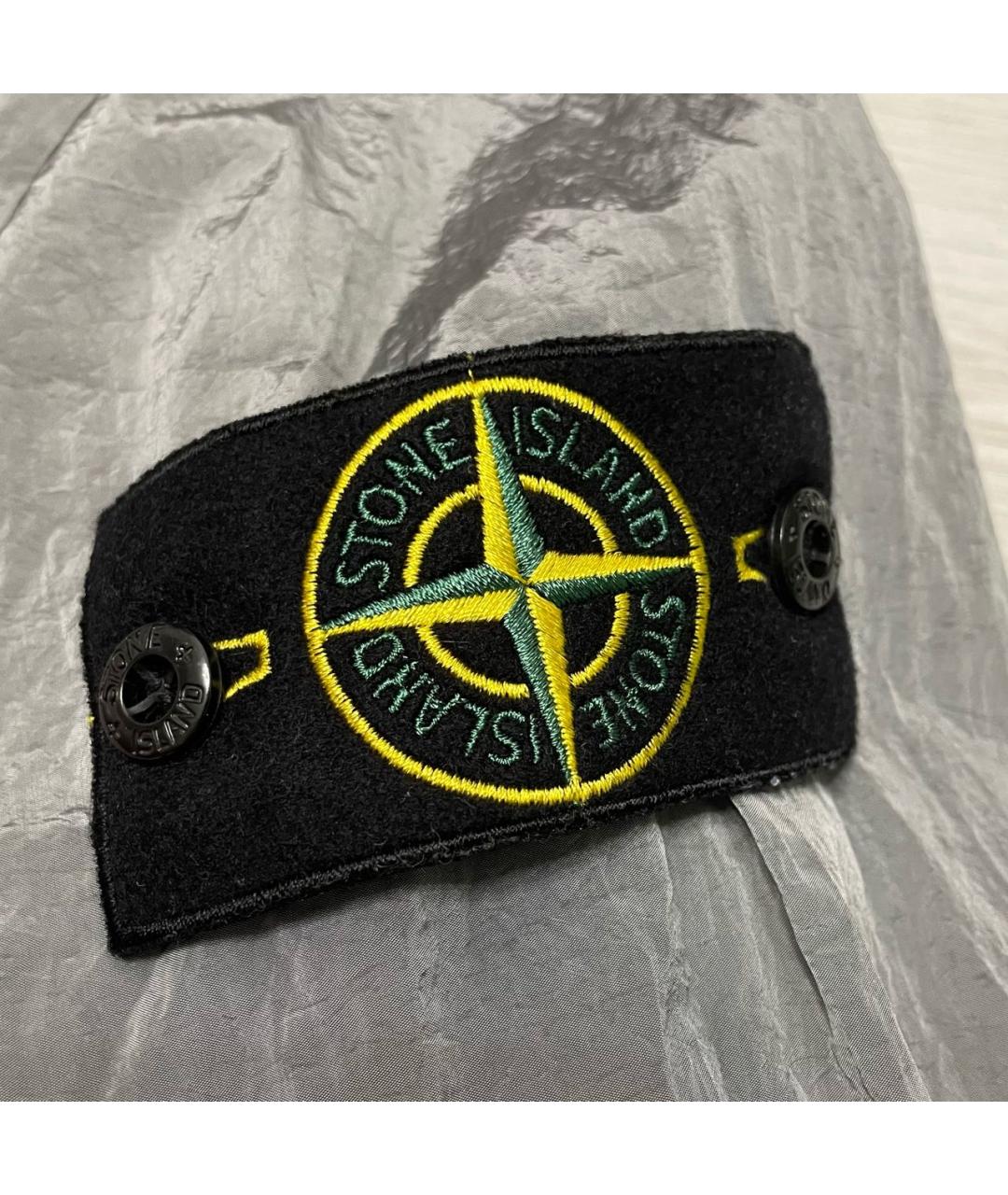STONE ISLAND Серая полиамидовая куртка, фото 4