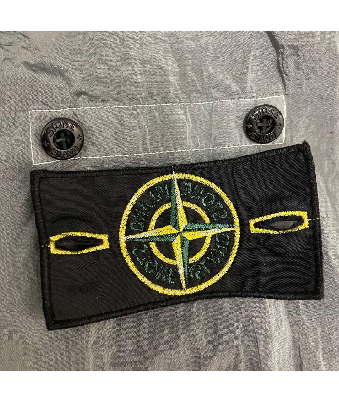 STONE ISLAND Серая полиамидовая куртка, фото 5