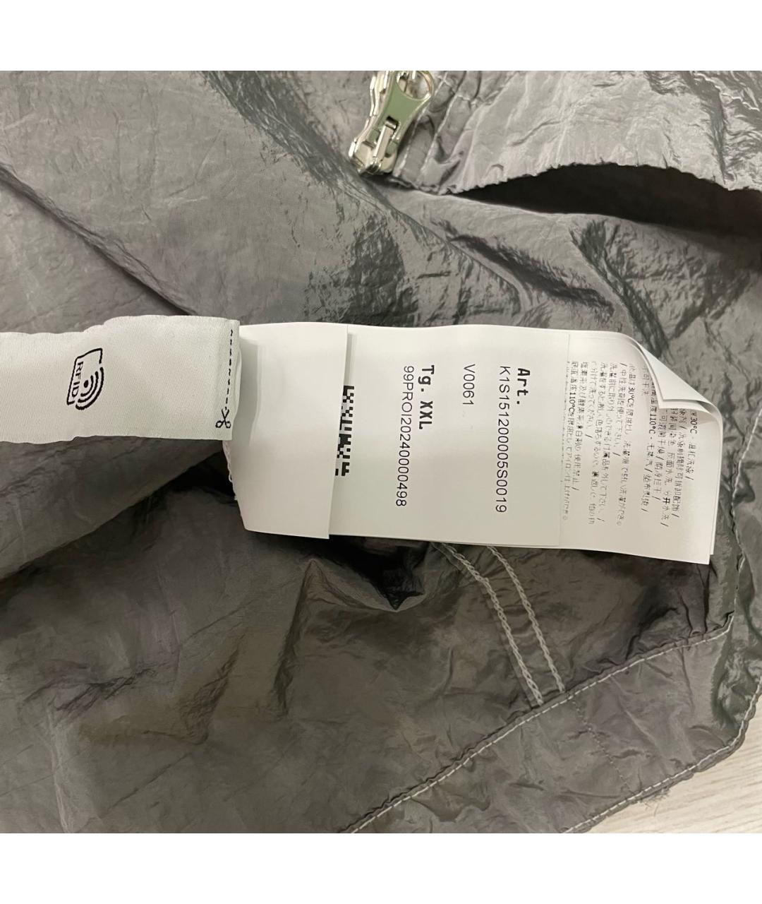 STONE ISLAND Серая полиамидовая куртка, фото 7