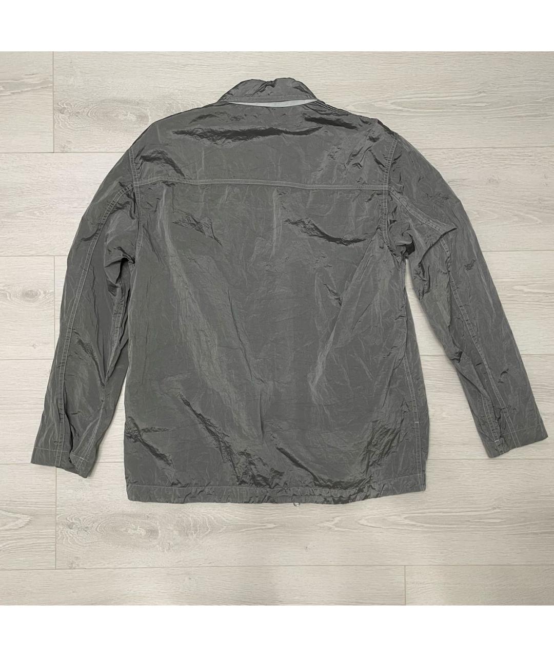 STONE ISLAND Серая полиамидовая куртка, фото 2