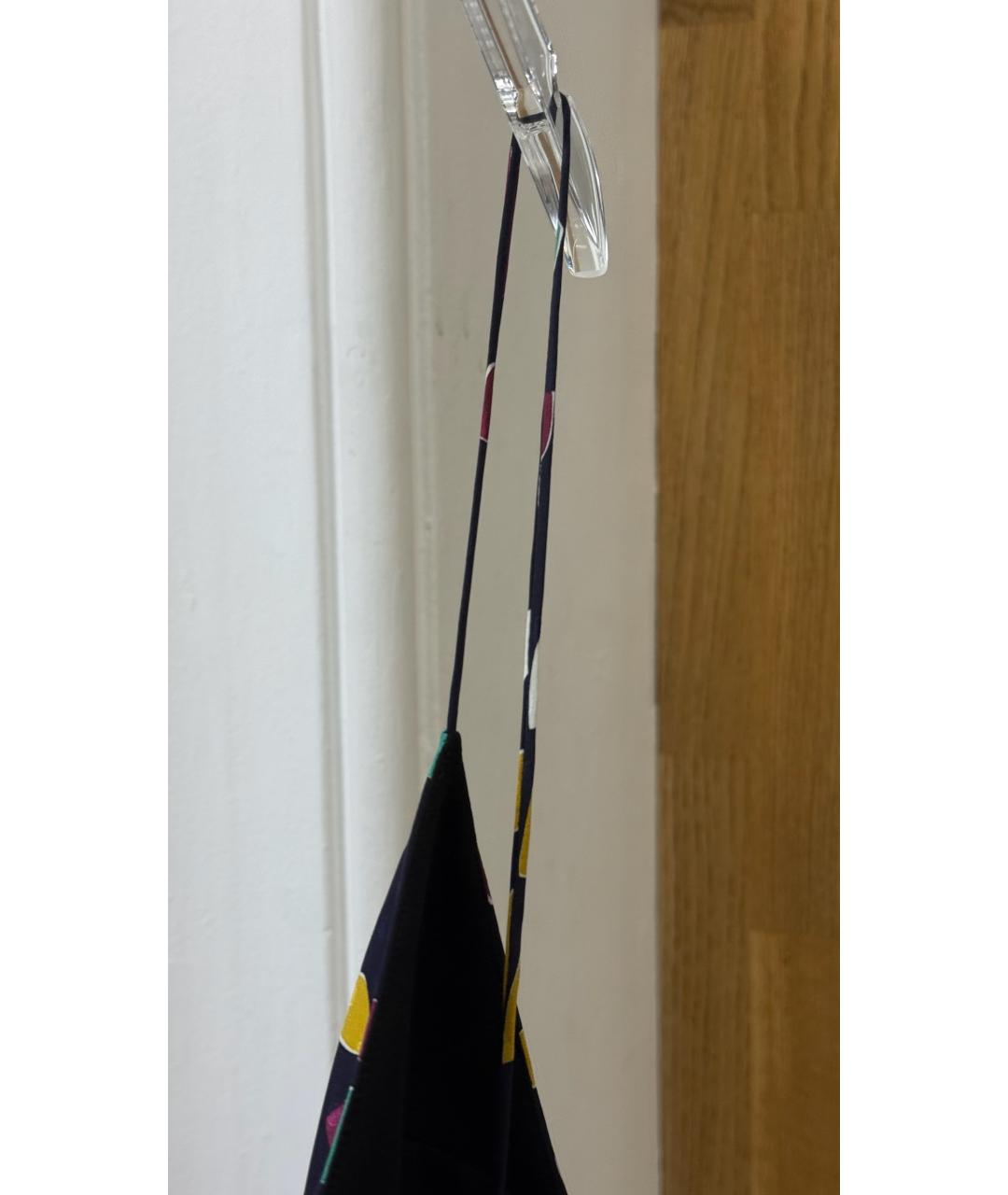 SAINT LAURENT Мульти шелковое коктейльное платье, фото 5