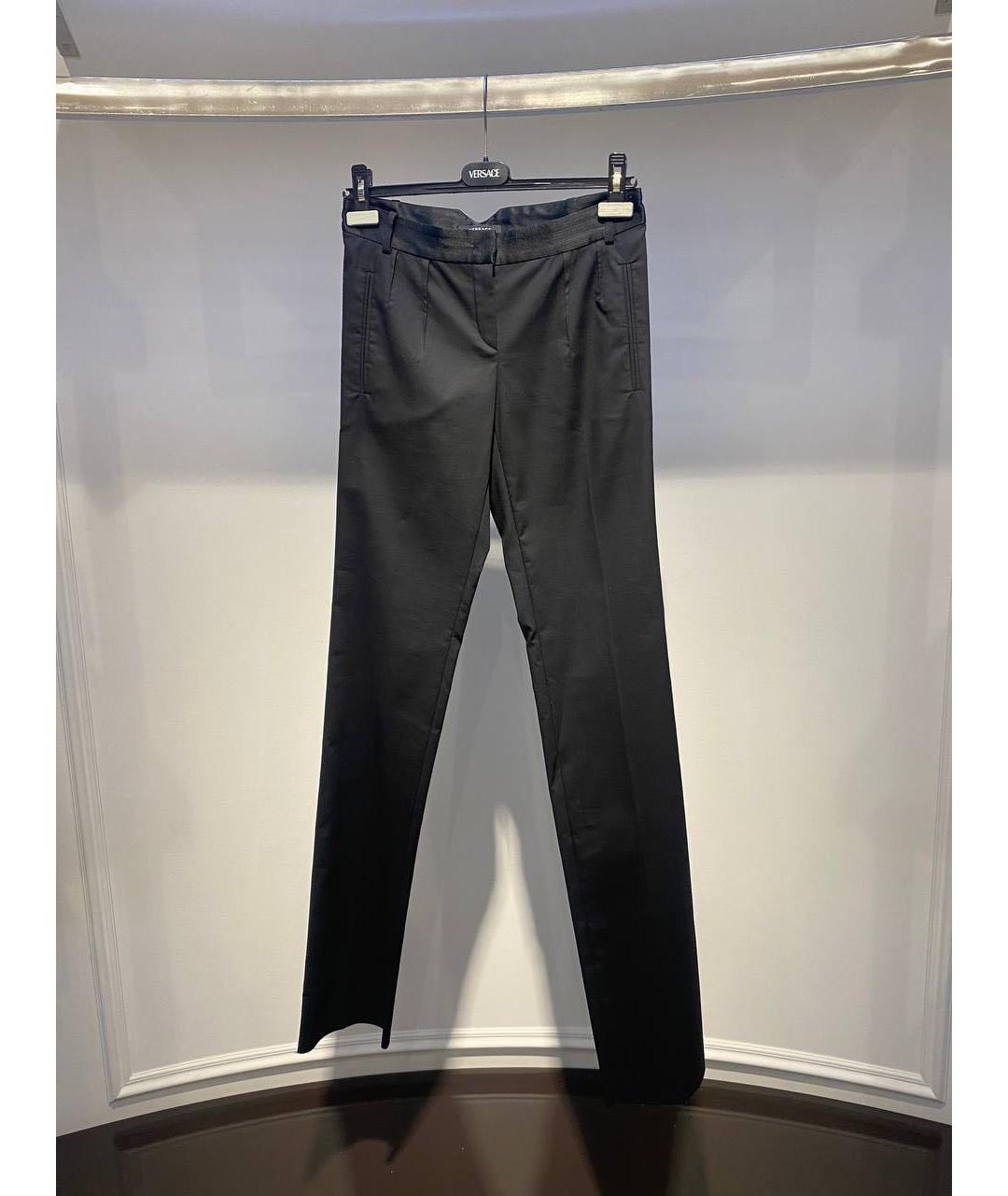 VERSACE Серые прямые брюки, фото 3