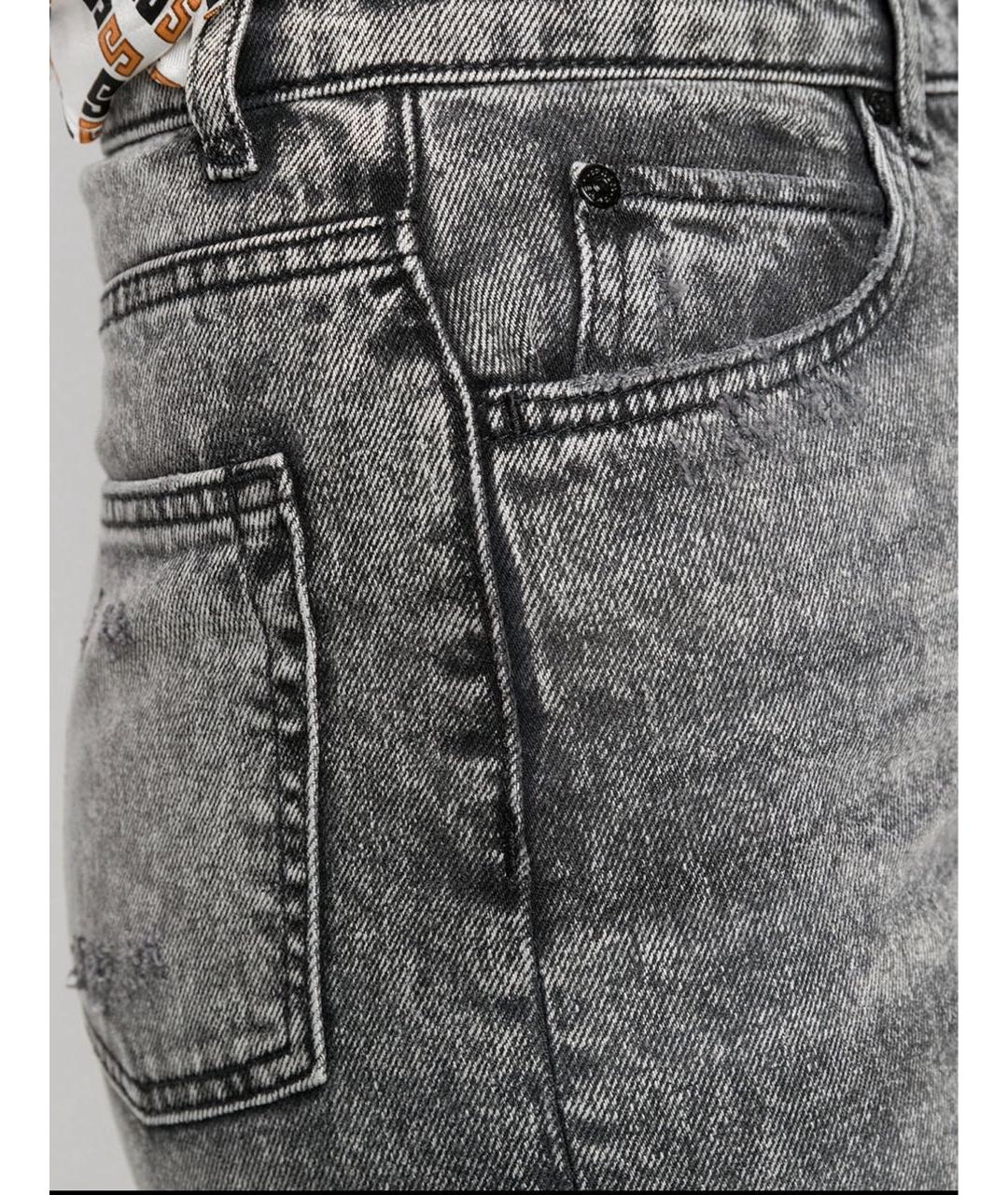 SANDRO Серые хлопковые прямые джинсы, фото 4