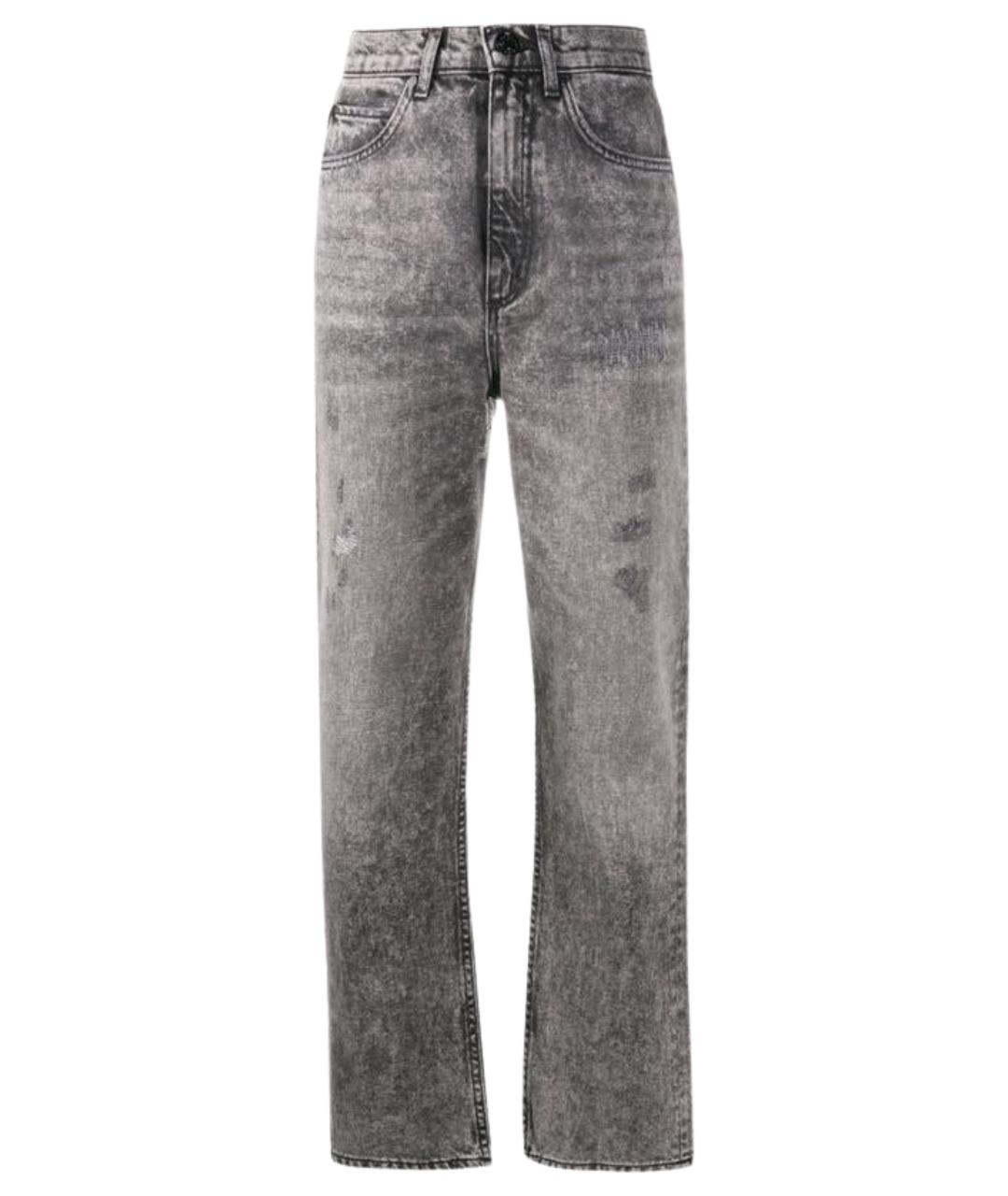 SANDRO Серые хлопковые прямые джинсы, фото 1