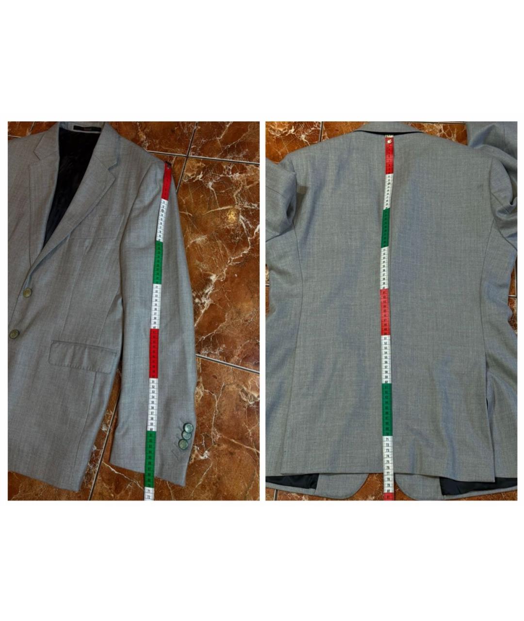 BILLIONAIRE Серый шерстяной пиджак, фото 8