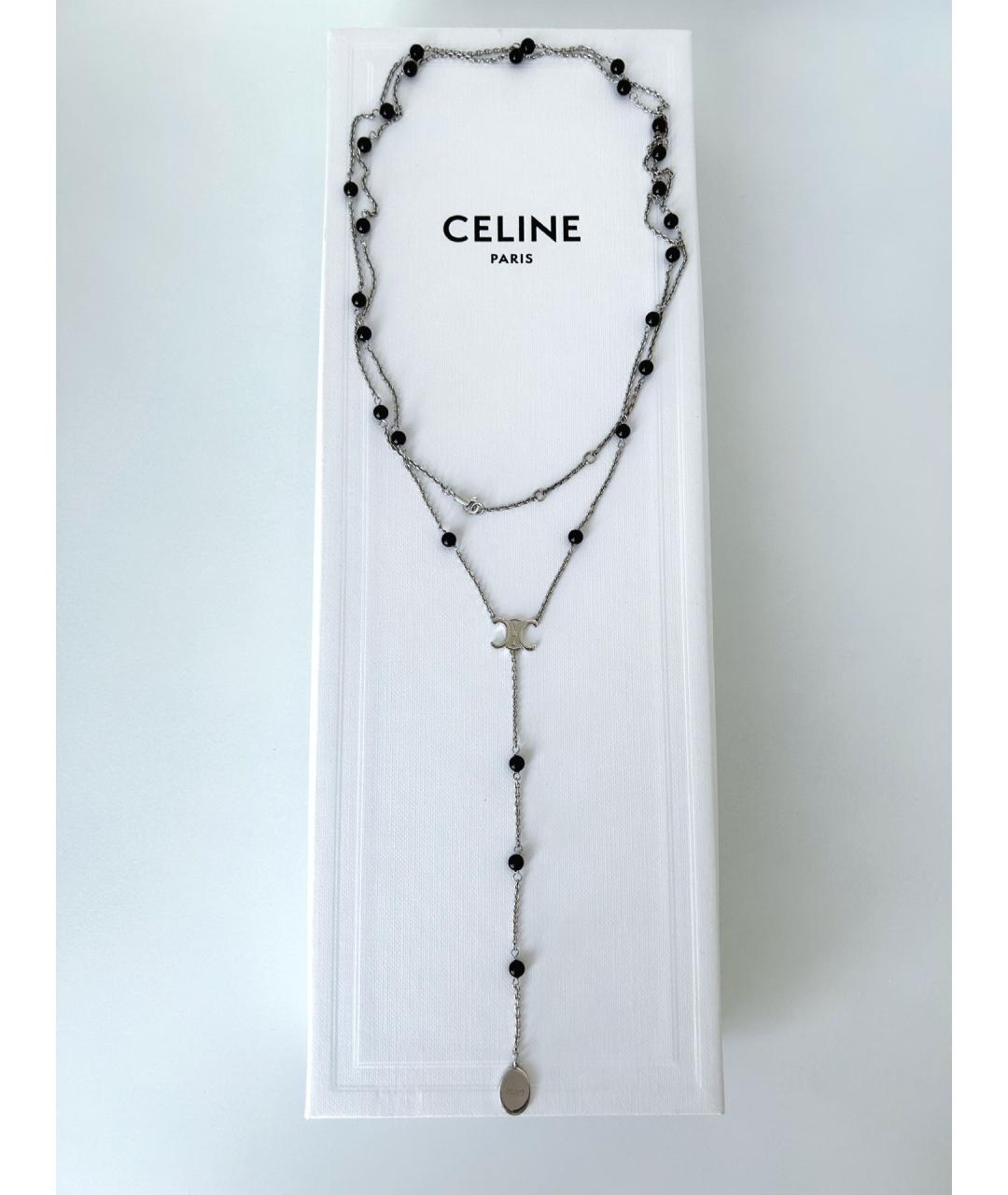 CELINE Серебряное колье, фото 4