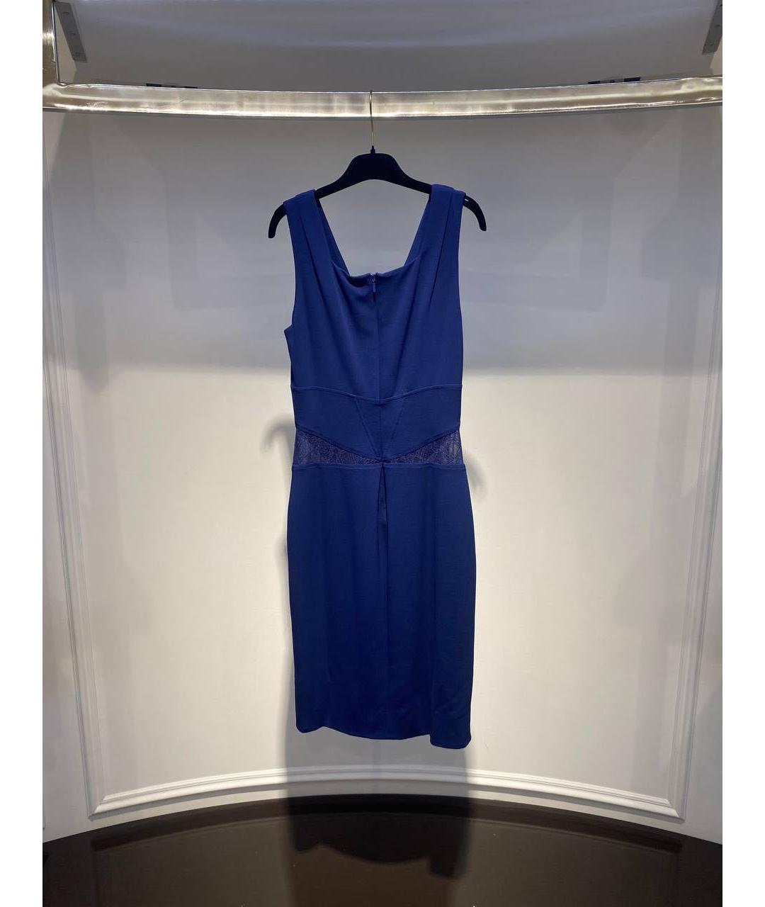 VERSACE Синее повседневное платье, фото 2