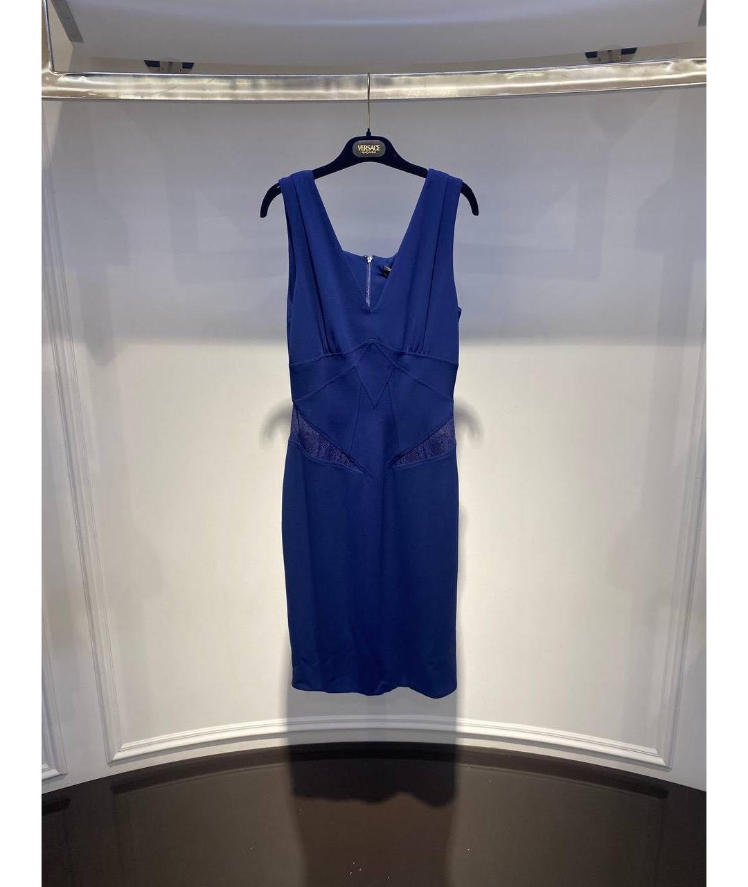 VERSACE Синее повседневное платье, фото 3