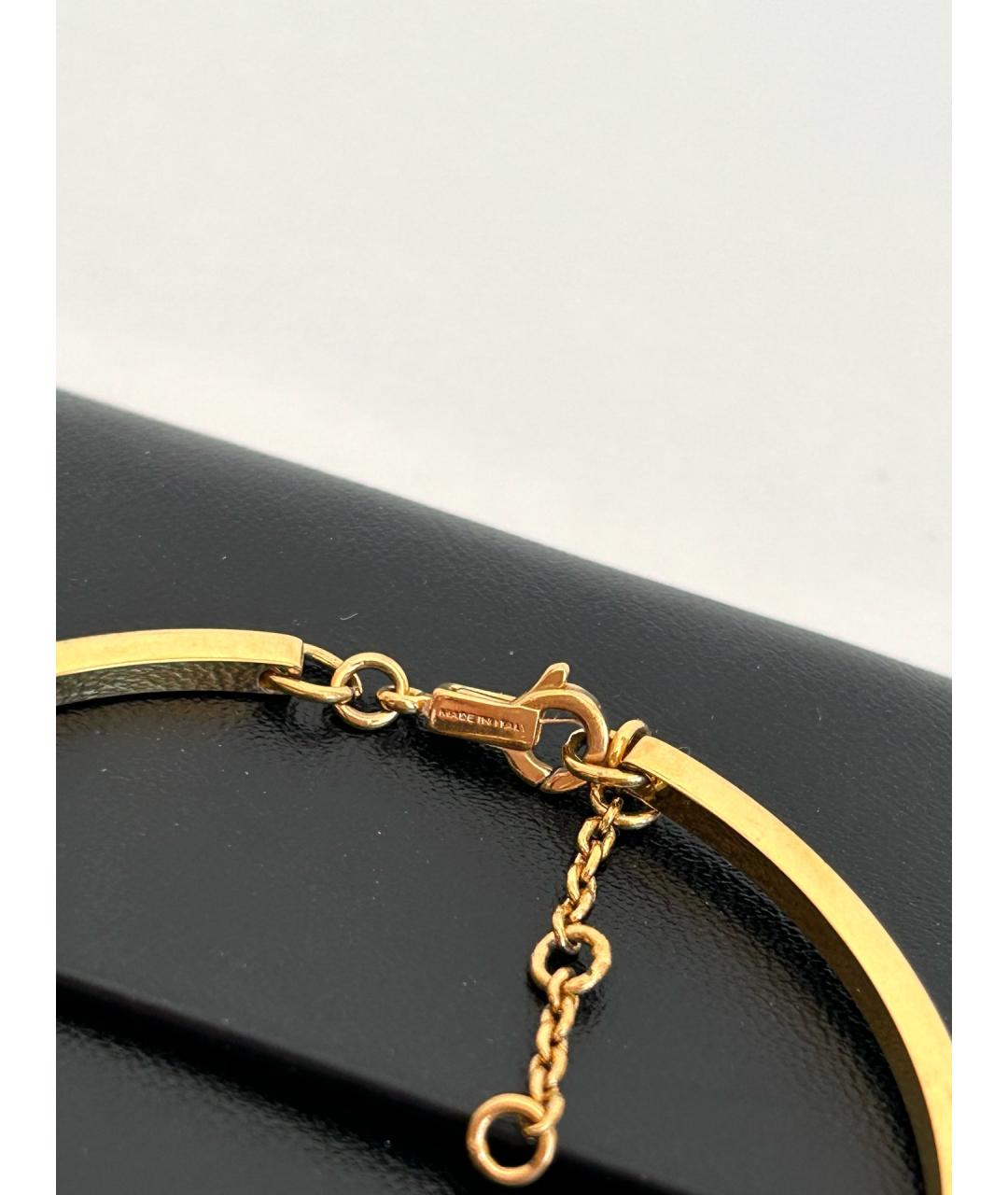 CELINE Золотой металлический браслет, фото 5