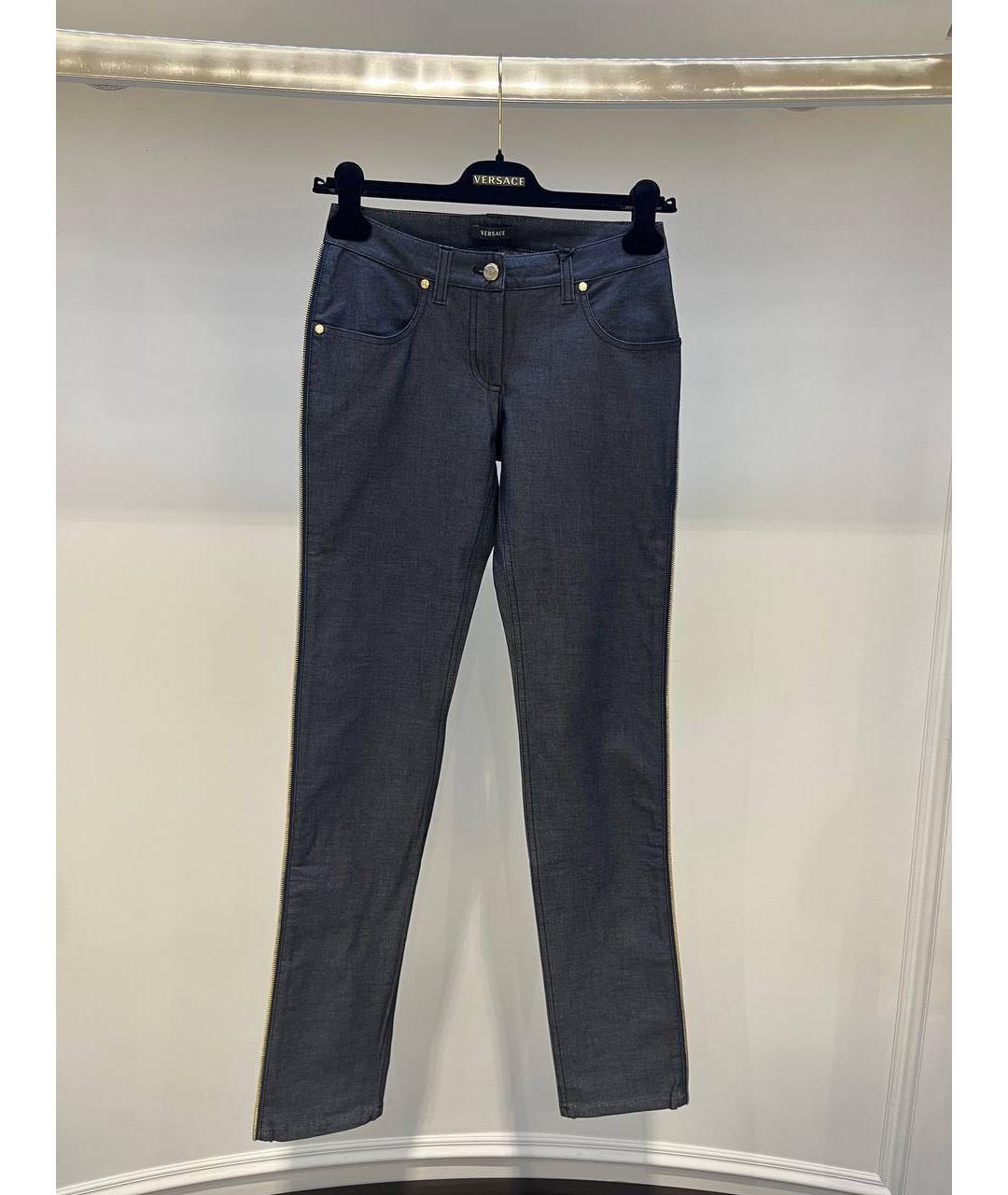 VERSACE Серые джинсы слим, фото 3