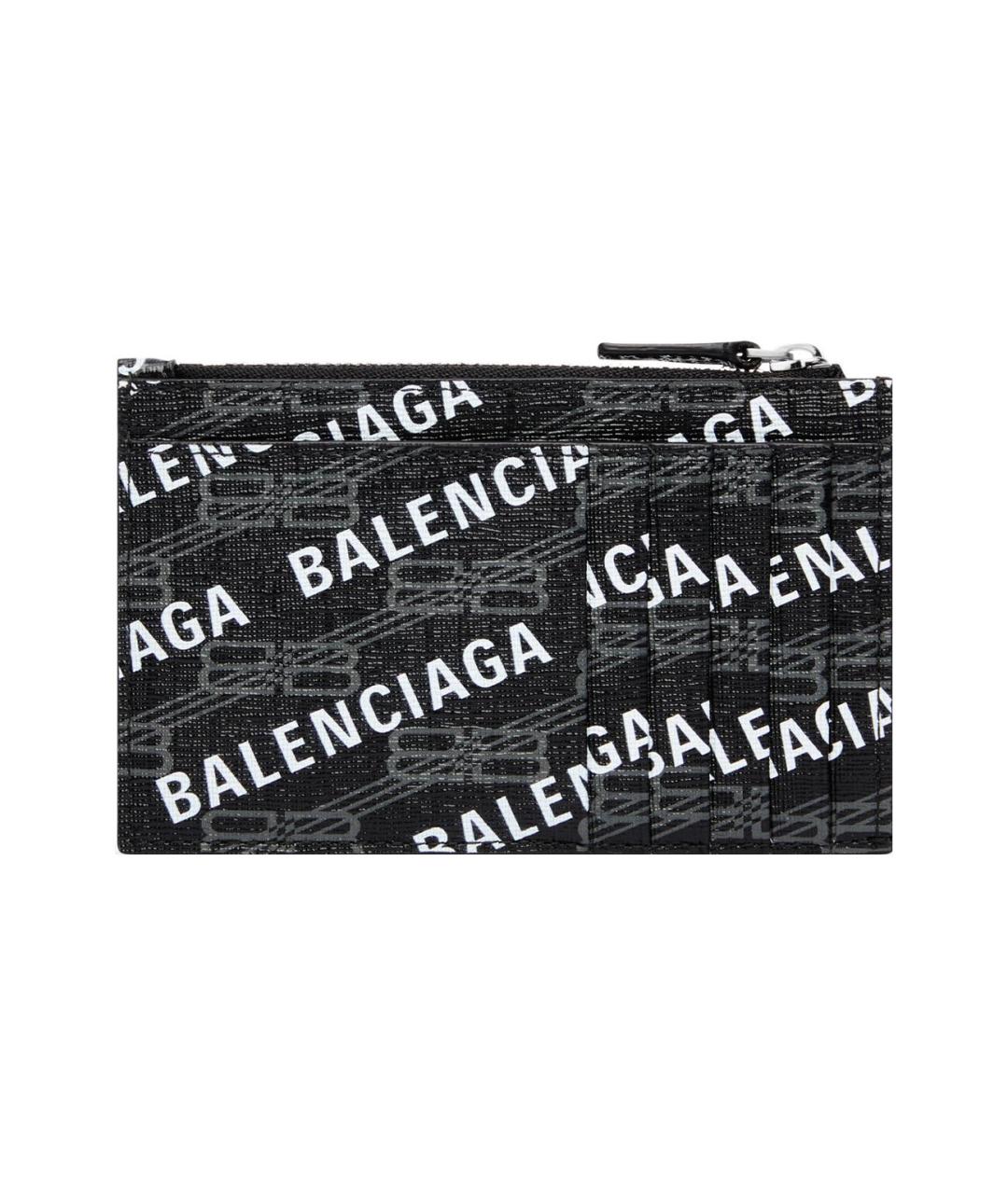 BALENCIAGA Черный кожаный кардхолдер, фото 2