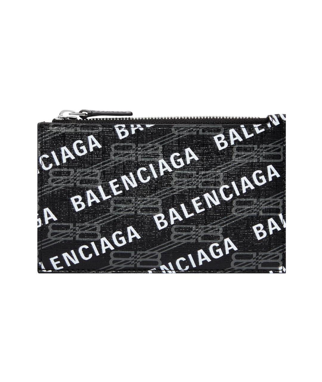 BALENCIAGA Черный кожаный кардхолдер, фото 1