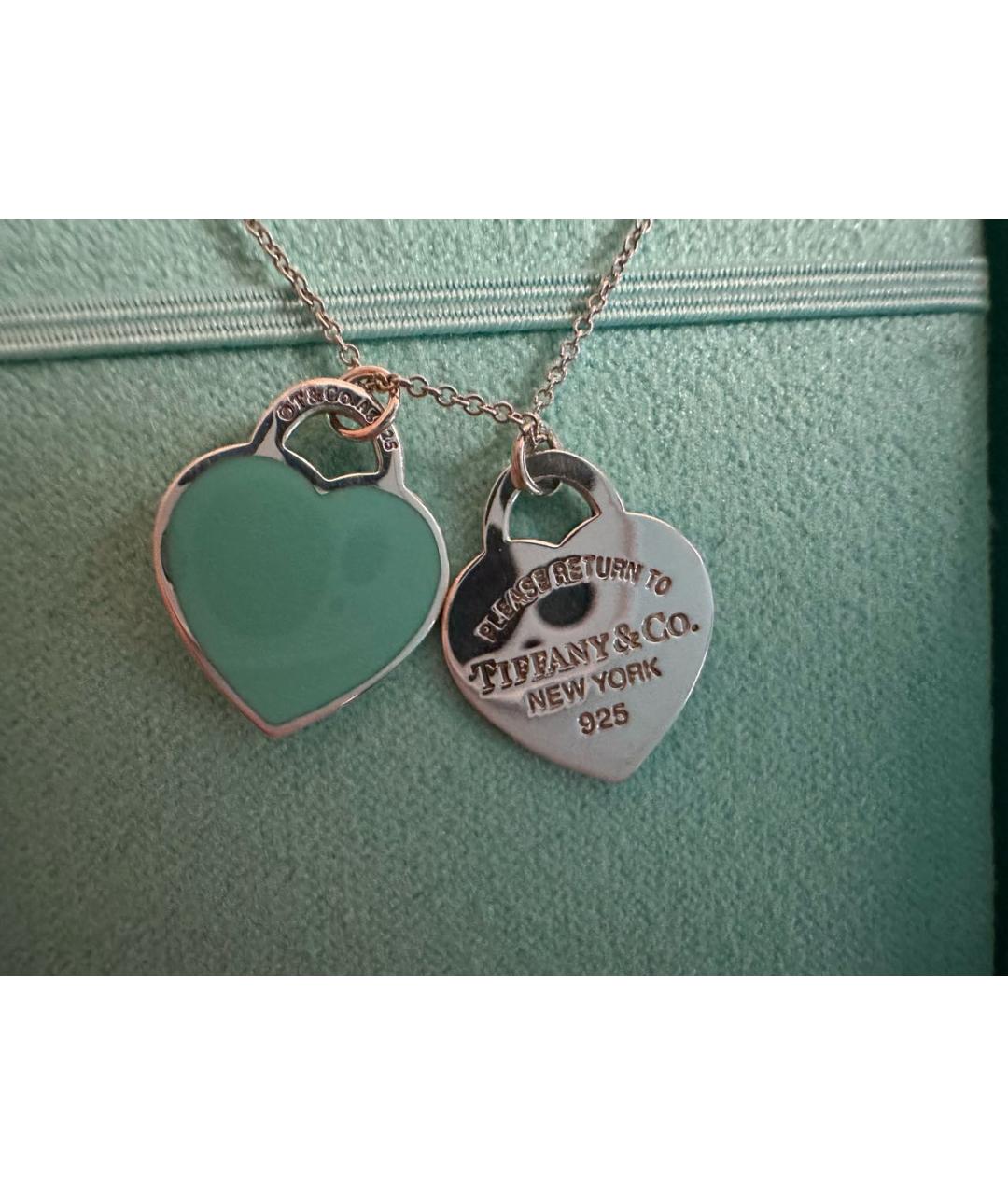 TIFFANY&CO Бирюзовое серебряное колье, фото 2