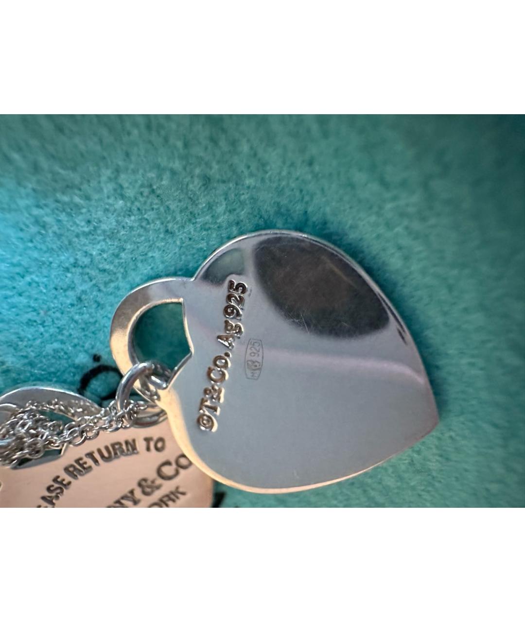 TIFFANY&CO Бирюзовое серебряное колье, фото 7