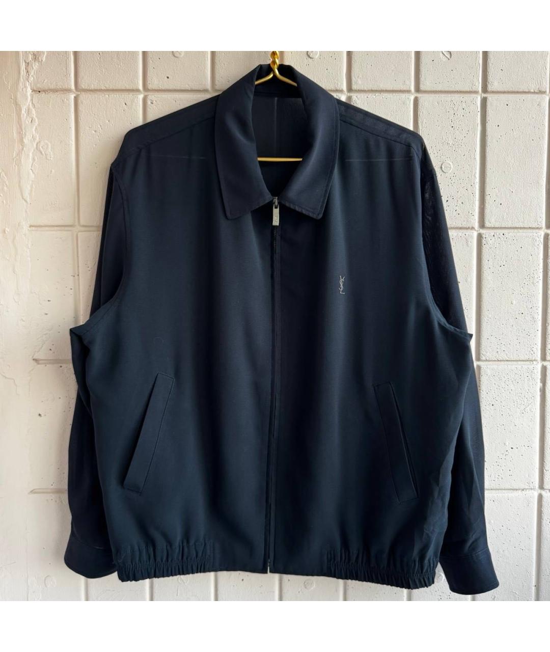 YVES SAINT LAURENT VINTAGE Черная полиэстеровая куртка, фото 6