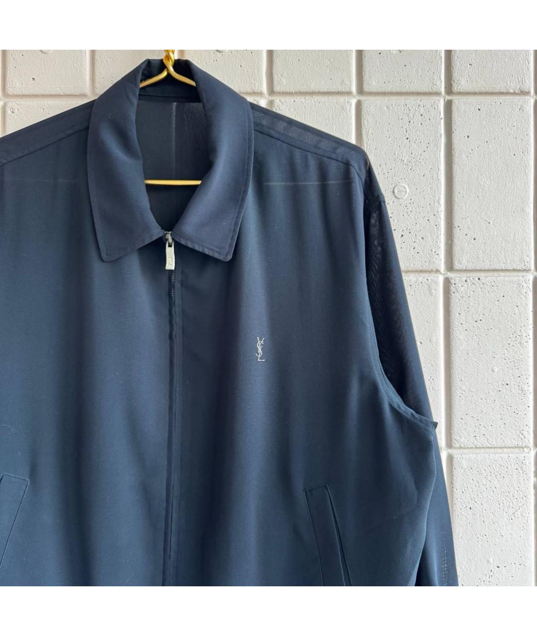 YVES SAINT LAURENT VINTAGE Черная полиэстеровая куртка, фото 5