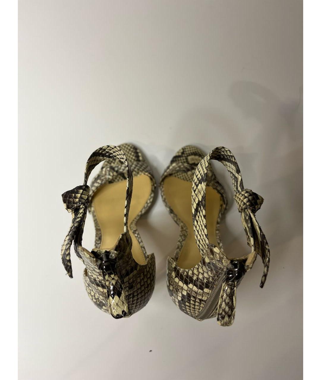 ALEXANDRE BIRMAN Мульти босоножки из экзотической кожи, фото 3